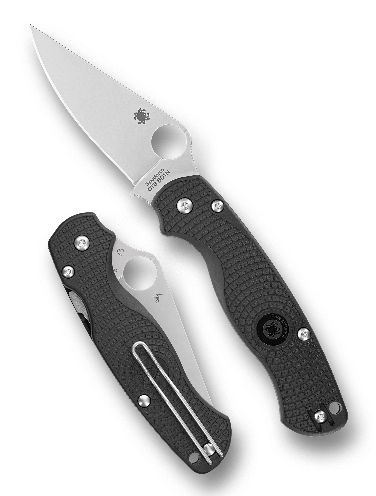 Spyderco C81PBK2 Para Military 2, Black FRN, Satin