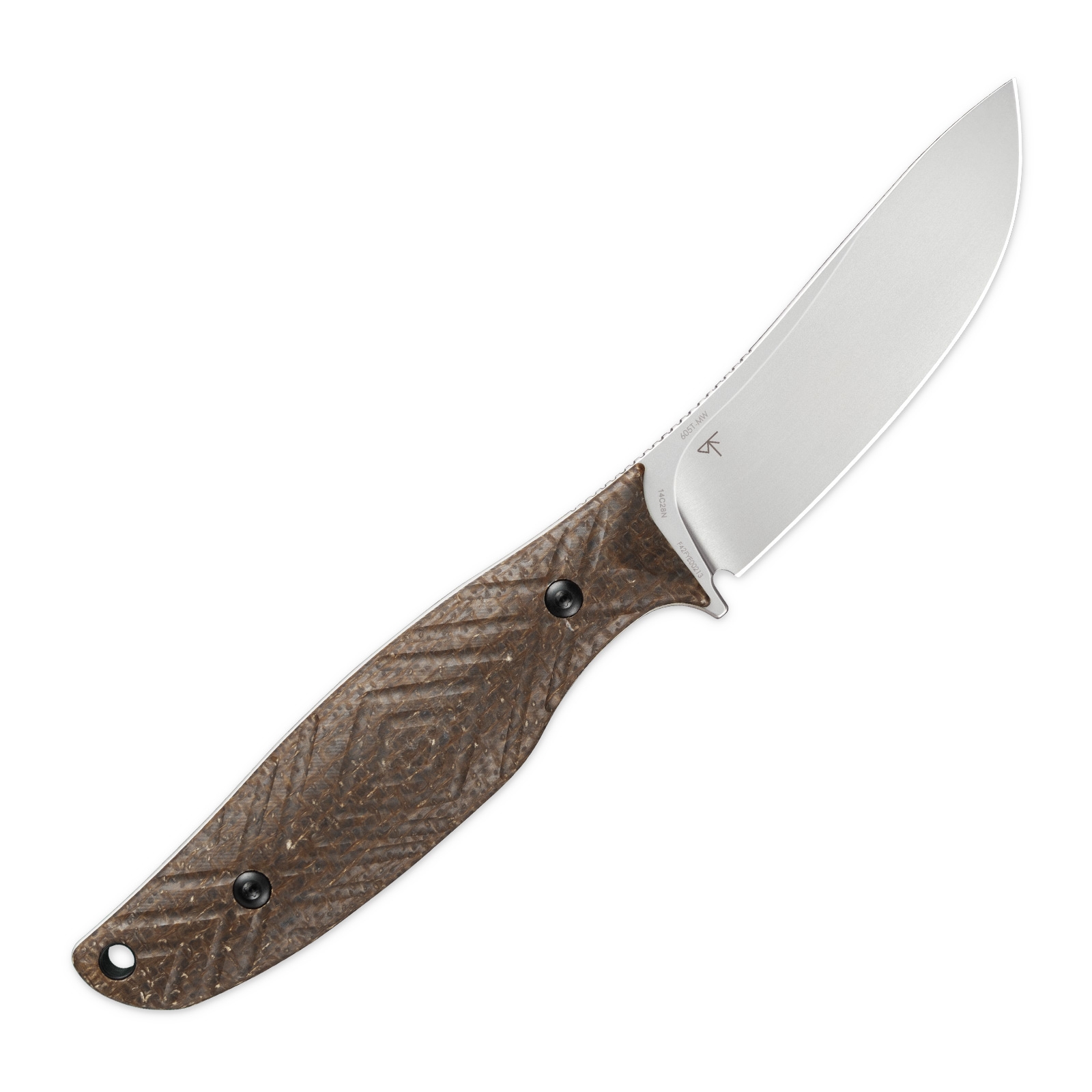 SRM Fossa 605T-MW, Linen Tan Micarta