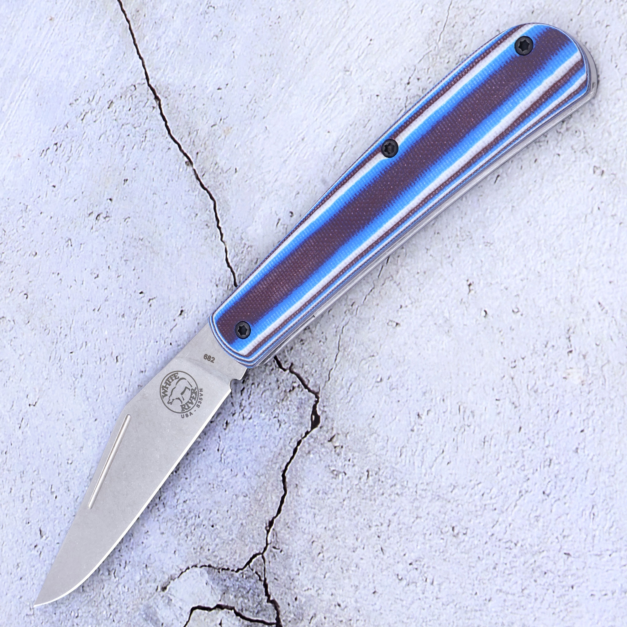 White River Trailhead Trapper Blue White Brown G10