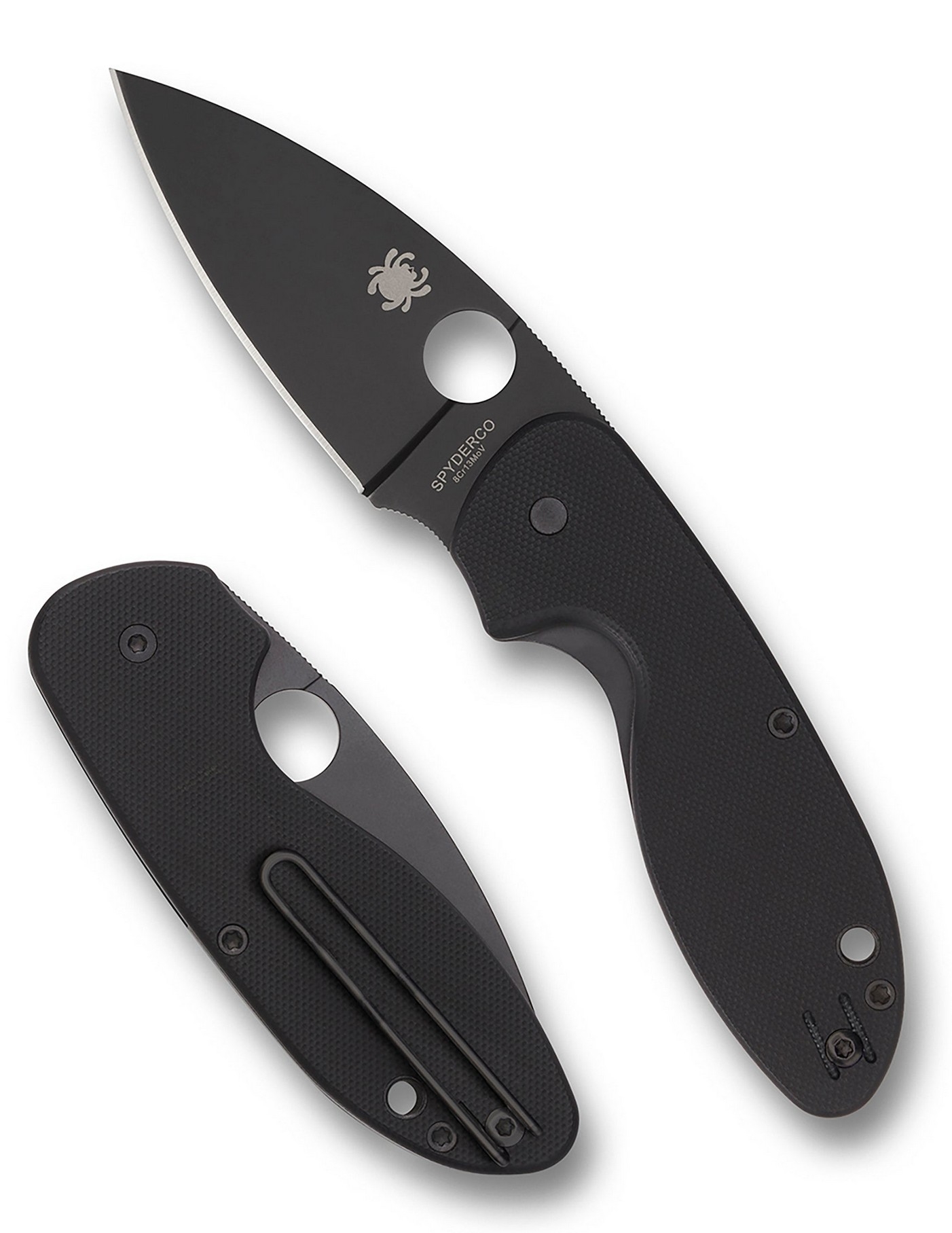 Spyderco C216GPBBK Efficient, G-10, Black Blade