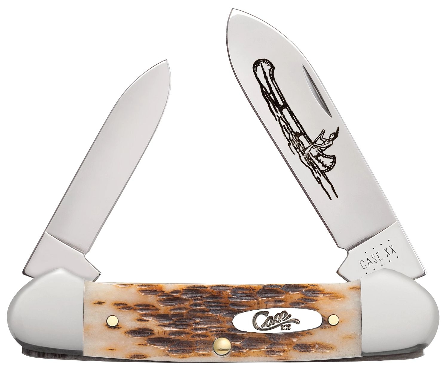 Case CV Amber Bone Canoe