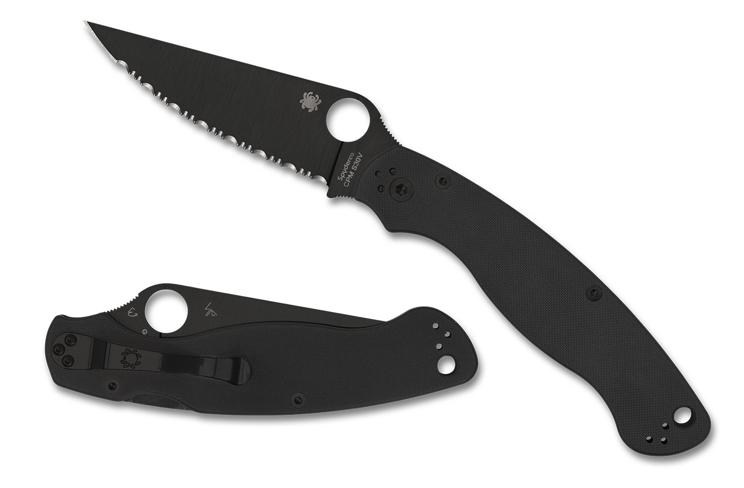 Spyderco C36GSBK2 Military 2 Black G-10, Black