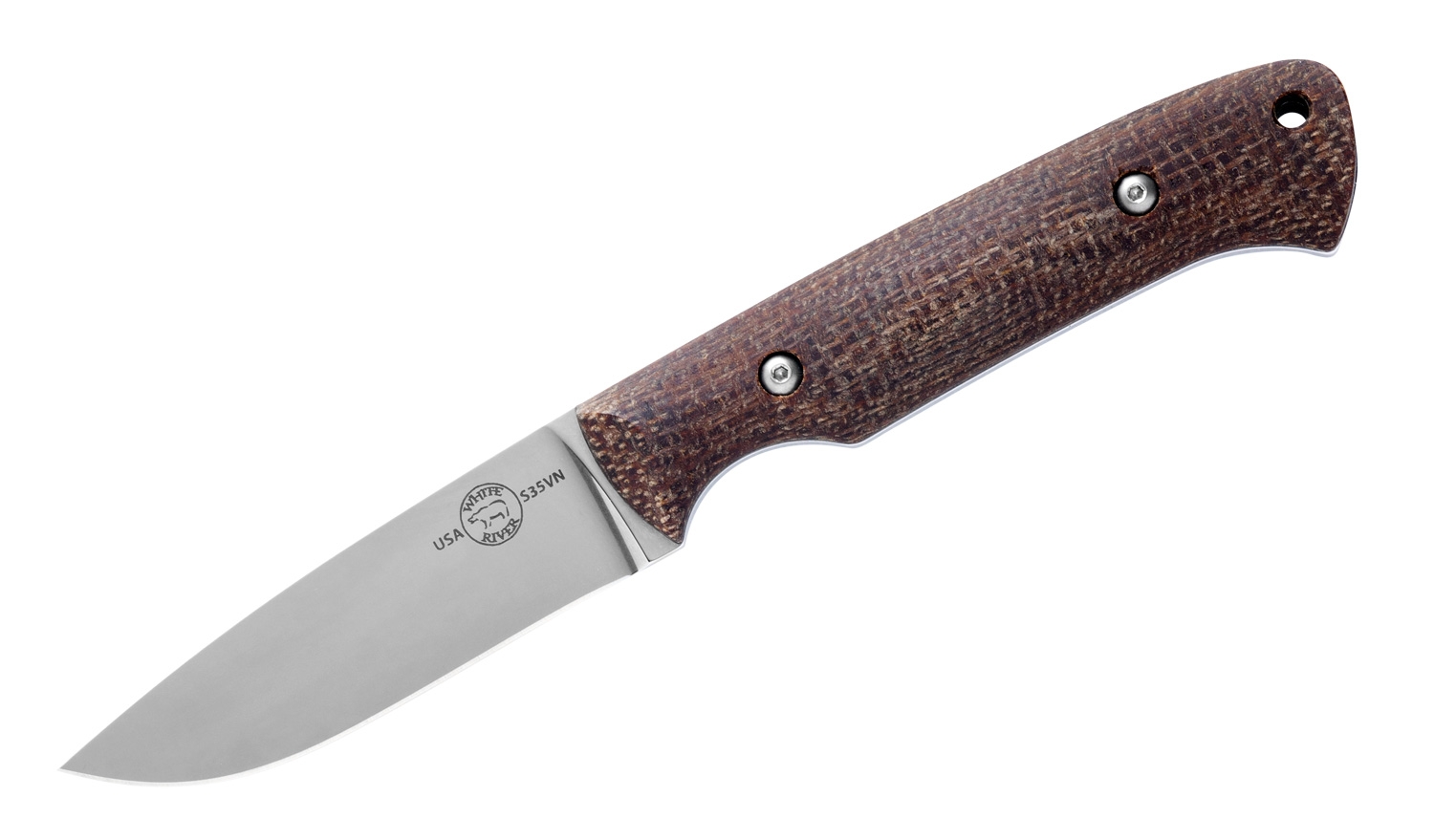 White River Hunter, Natural Burlap Micarta