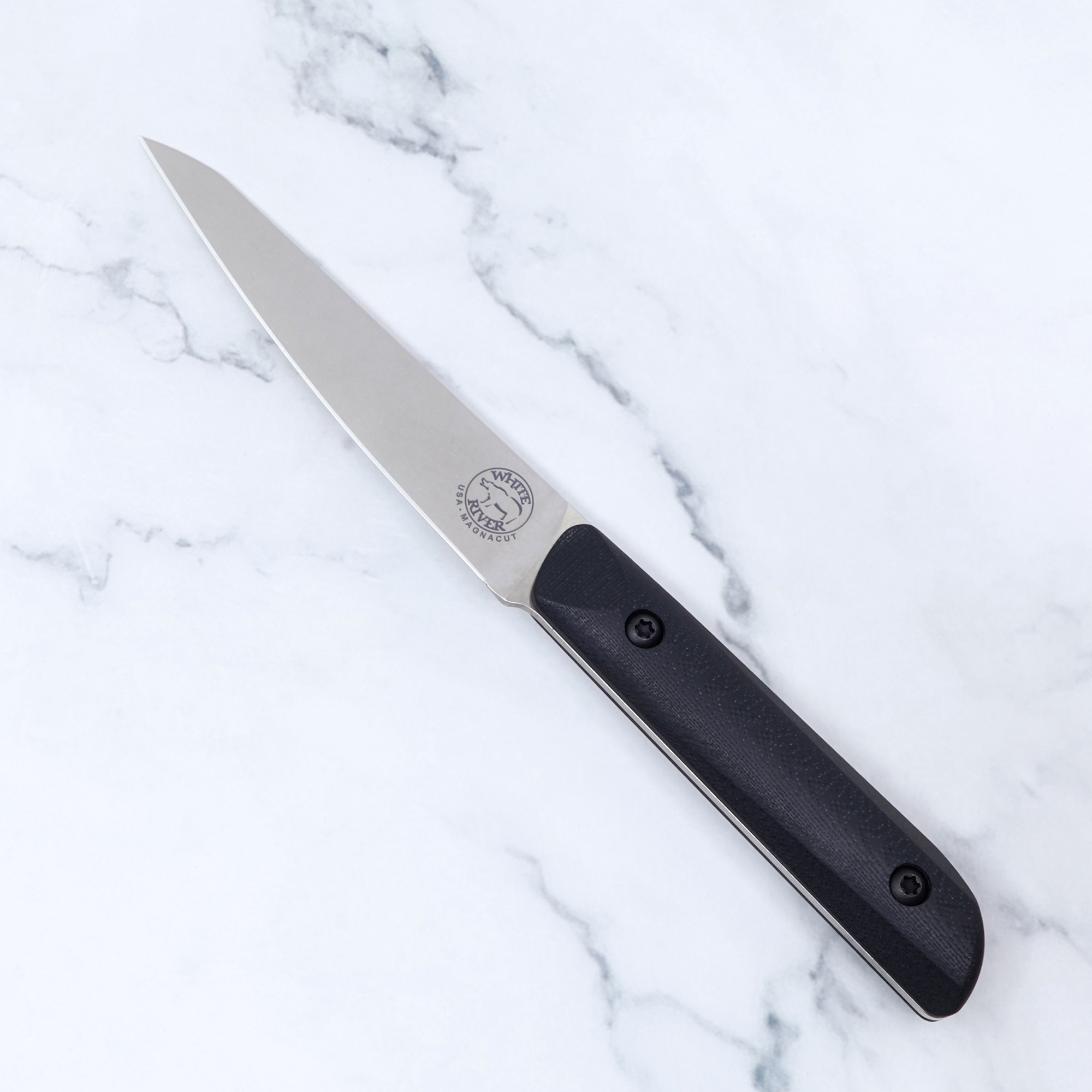 White River Liong Mah 4x Steak Knife Set Black G10