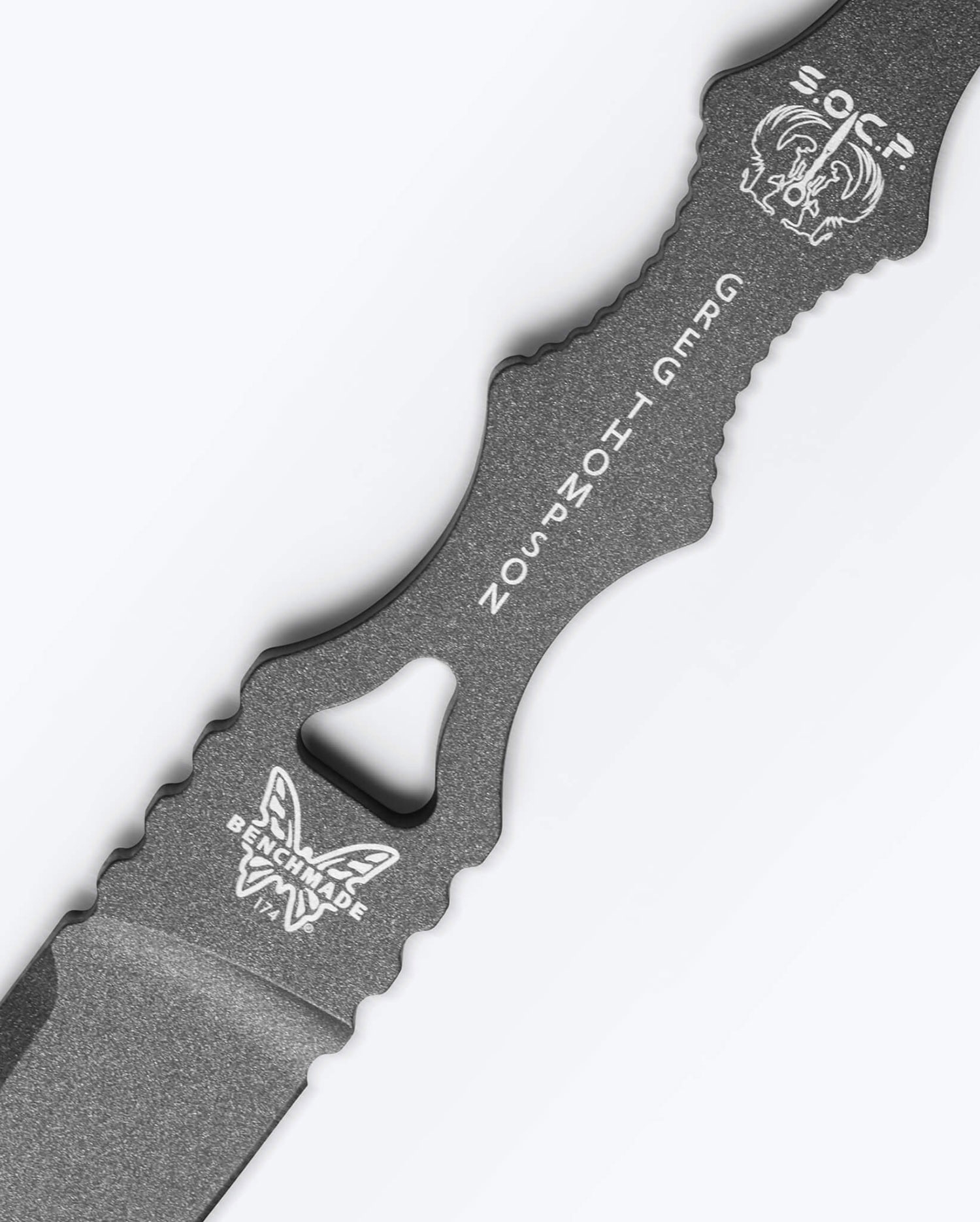 Benchmade 174GY SOCP Dagger, Single Edge, Grey