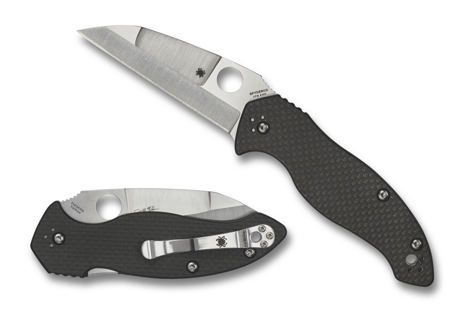 Spyderco C248CFP Canis, Carbon Fiber/ G-10 Laminat