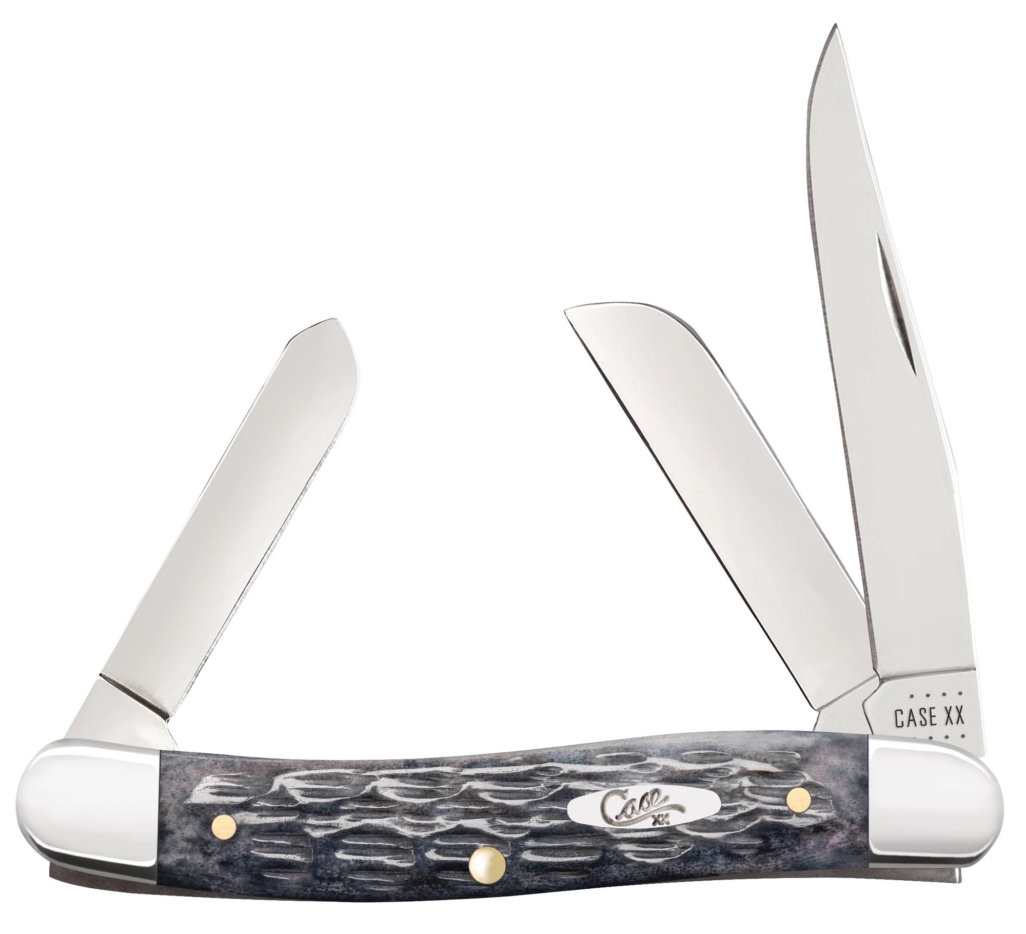Case CS Pocket Worn Gray Bone Medium Stockman