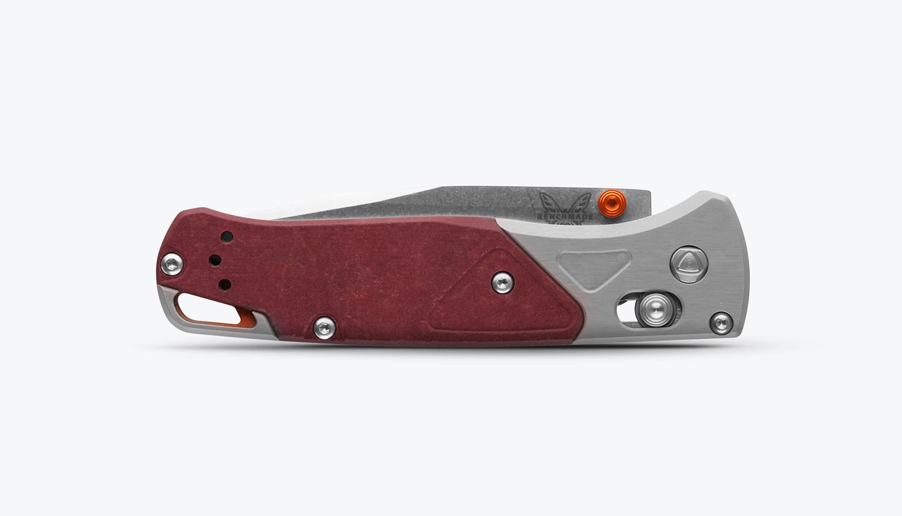 Benchmade 535-09 Bugout, S90V, Gray/ Red Richlite