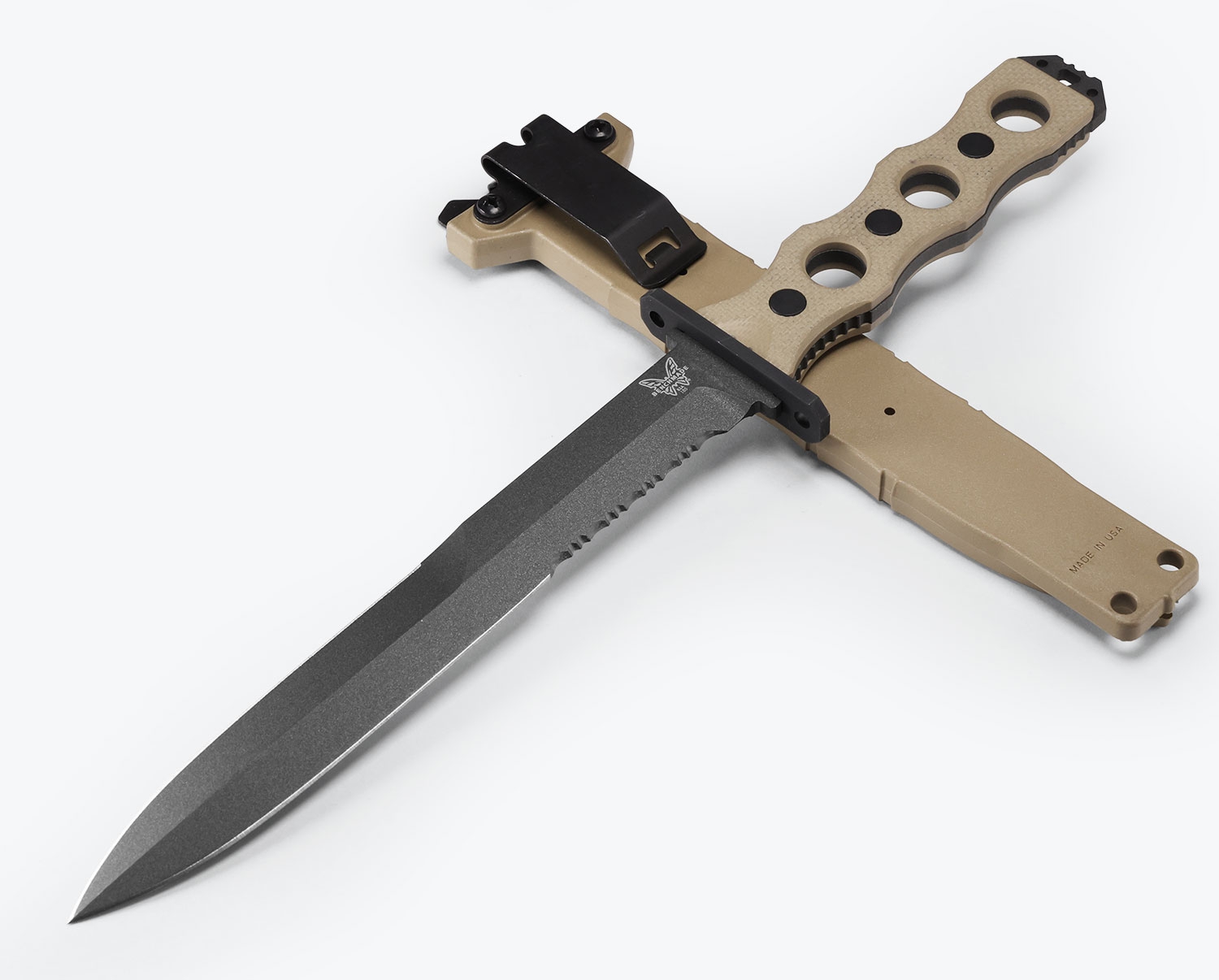 Benchmade 185SBK-1 SOCP FIXED BLADE, CPM-3V