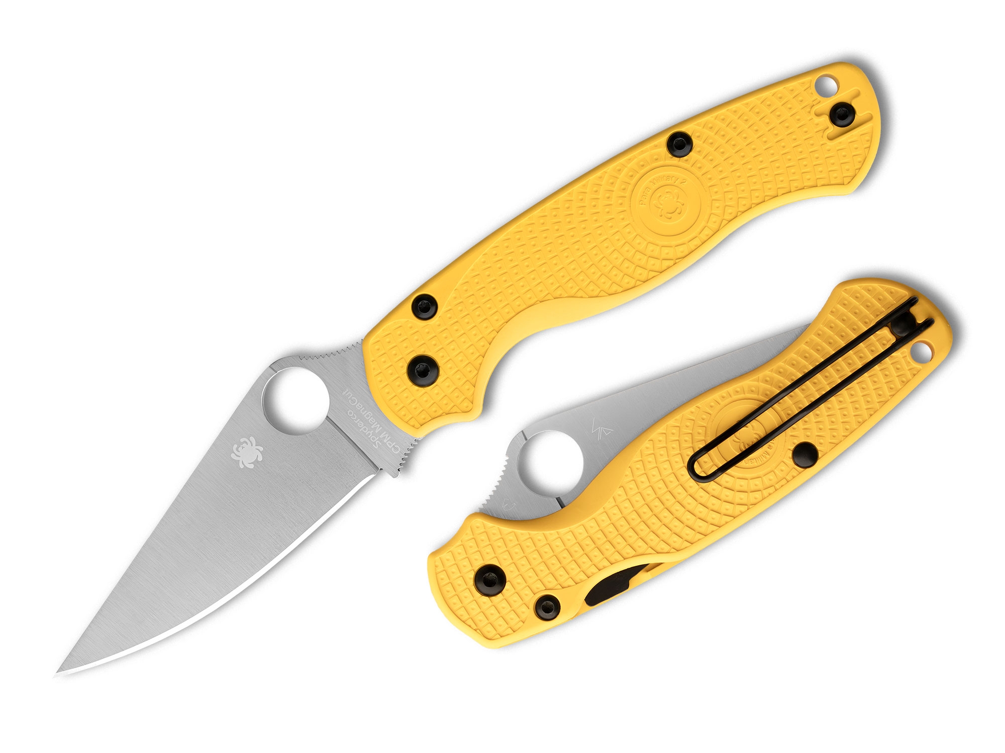 Spyderco C81PYL2 Para Military 2 Lightweight Salt MagnaCut PlainEdge