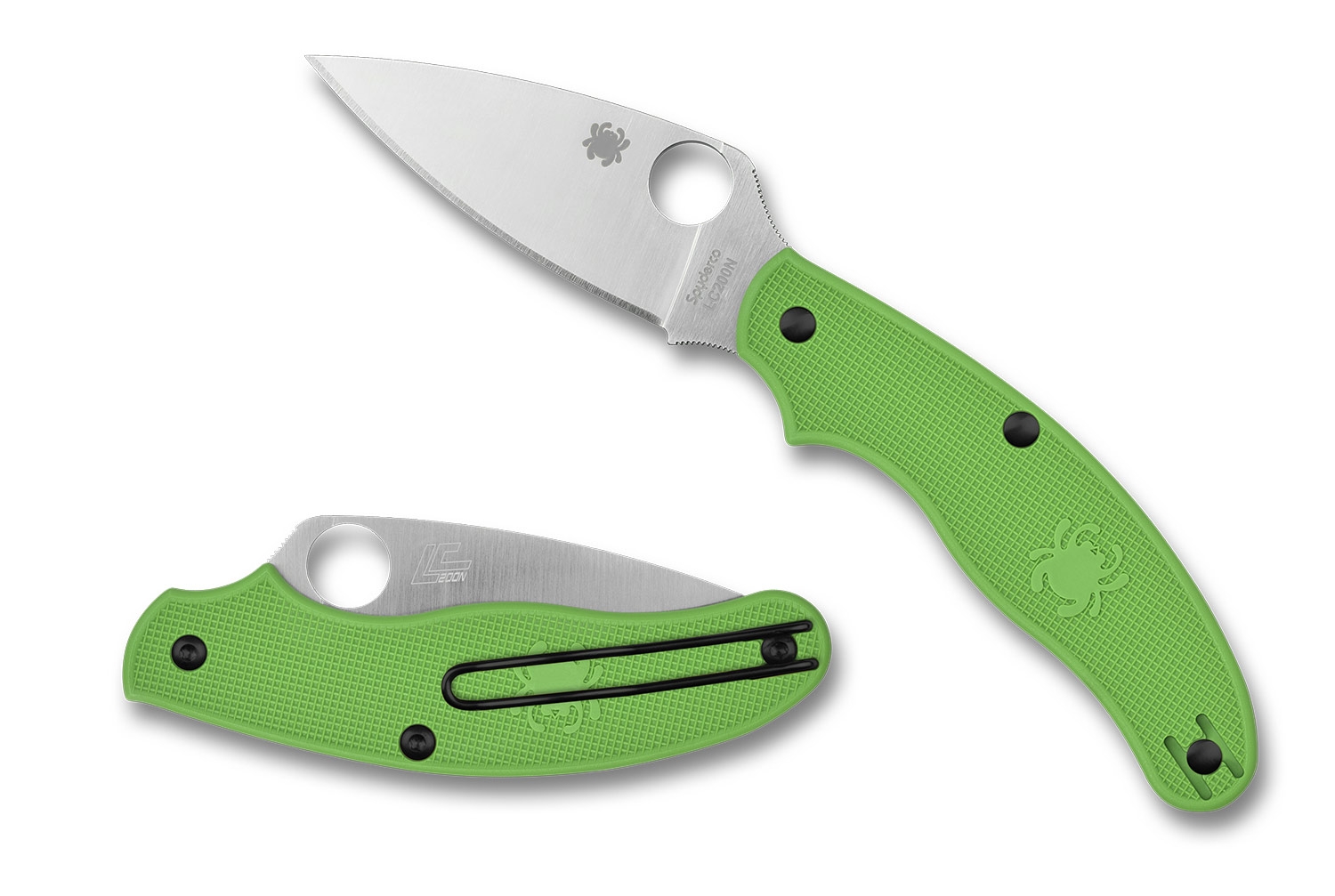 Spyderco C94PGR UK Penknife Salt, Green FRN LC200N