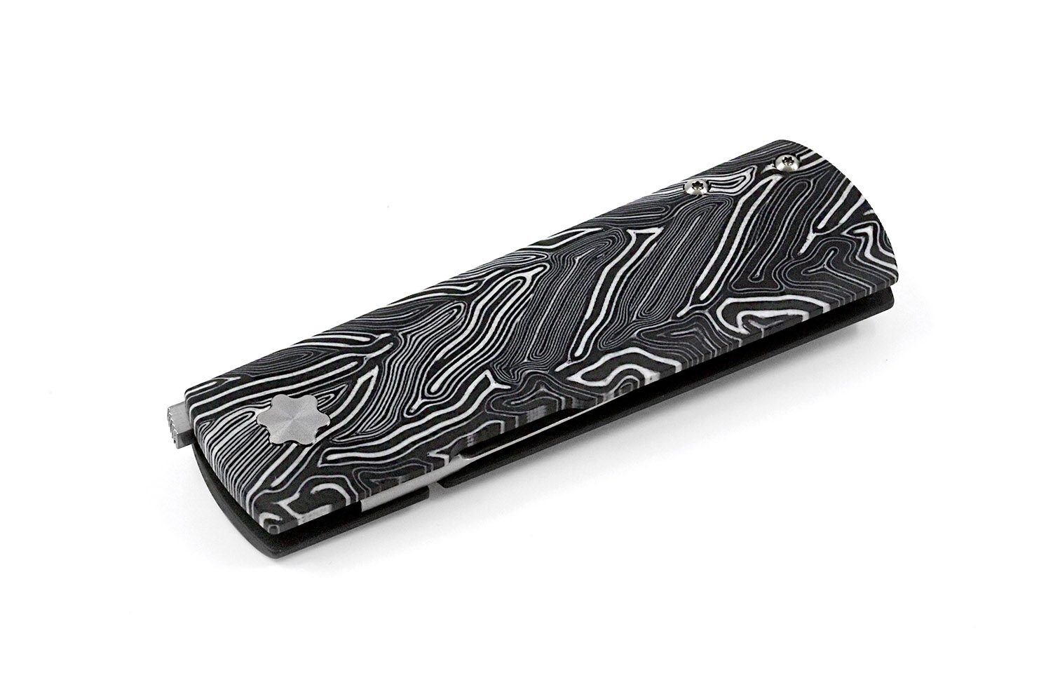 Maserin 372/G10W Daga, Elmax, White/ Black G10
