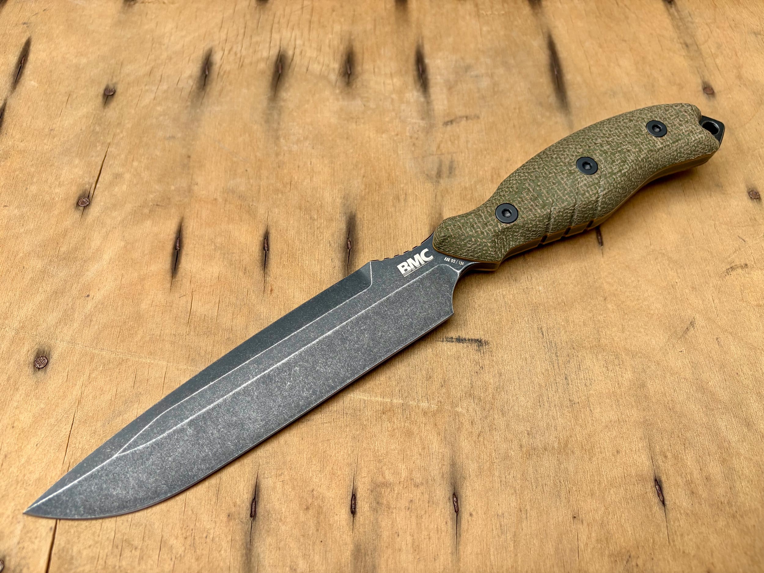 BMC M28 Solifuge, Green Micarta, Black PVD