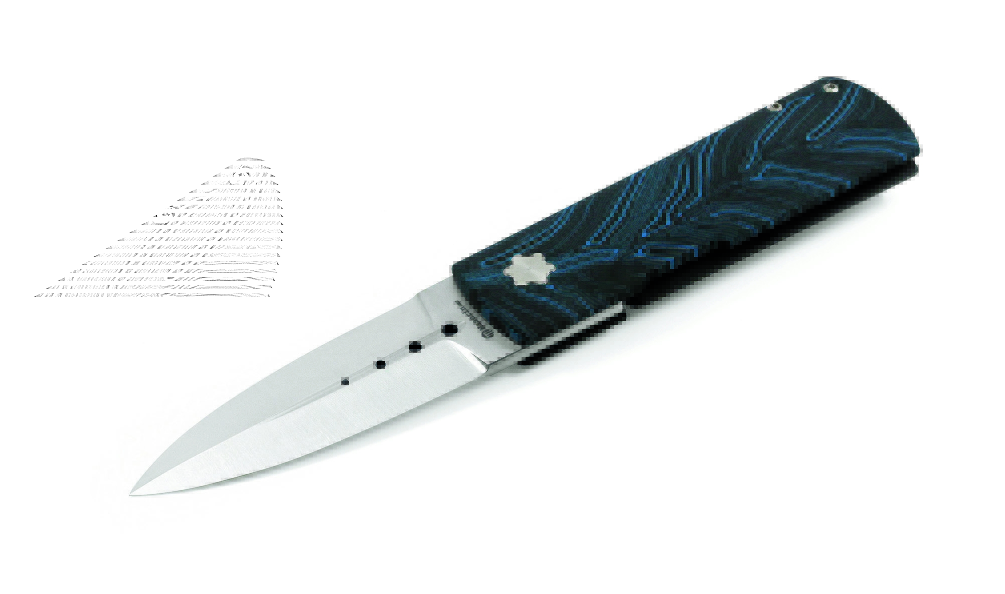 Maserin 372/G10B Daga, Elmax, Blue/ Black G10