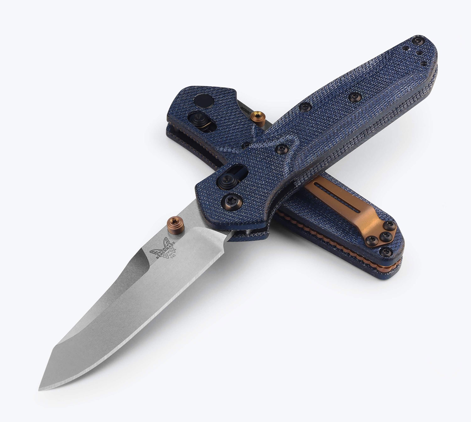 Benchmade 945-04 Mini Osborne, Blue Denim Micarta