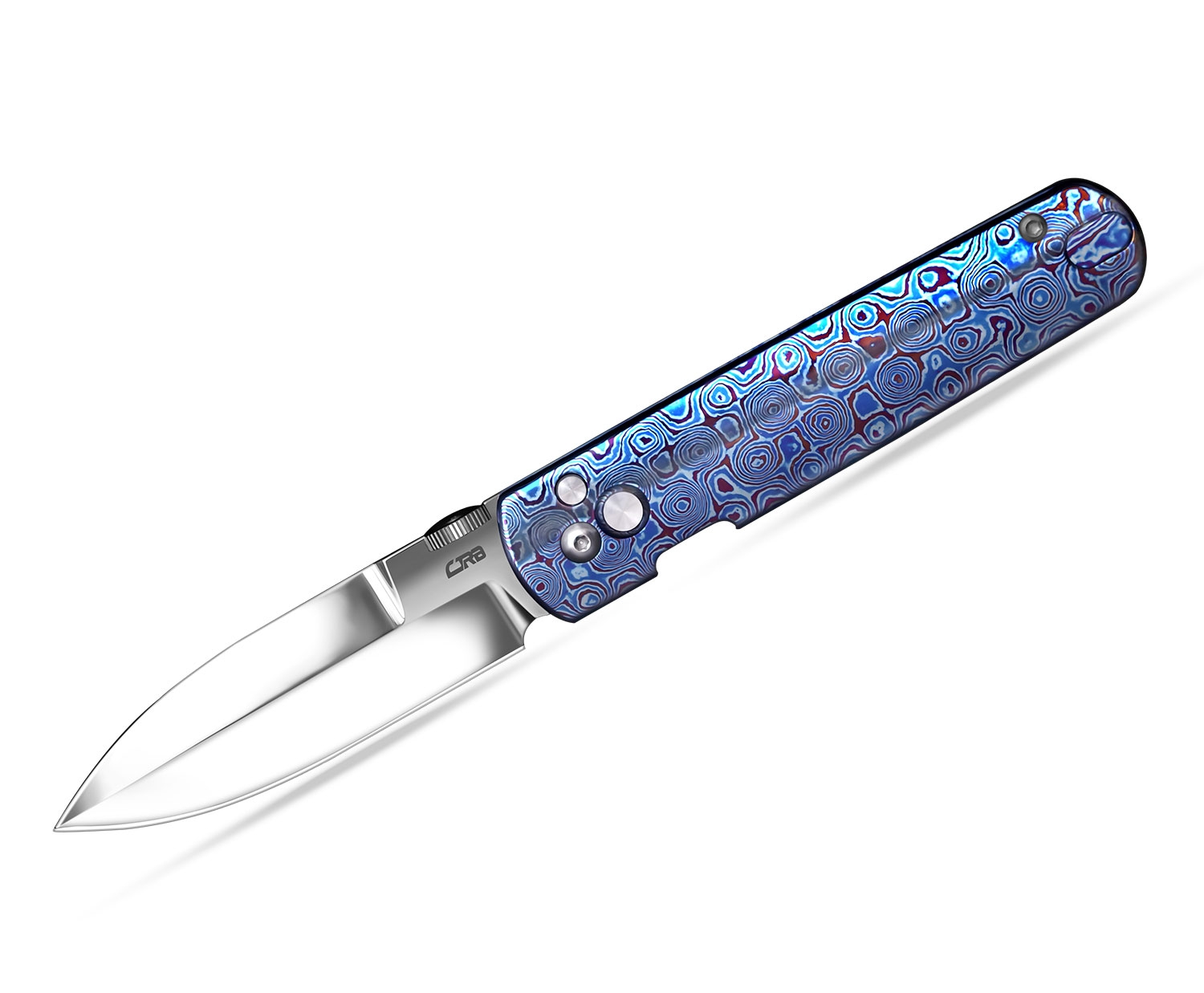 CJRBJ1951G-TDB Locust S90V Blue Titanium Damascus