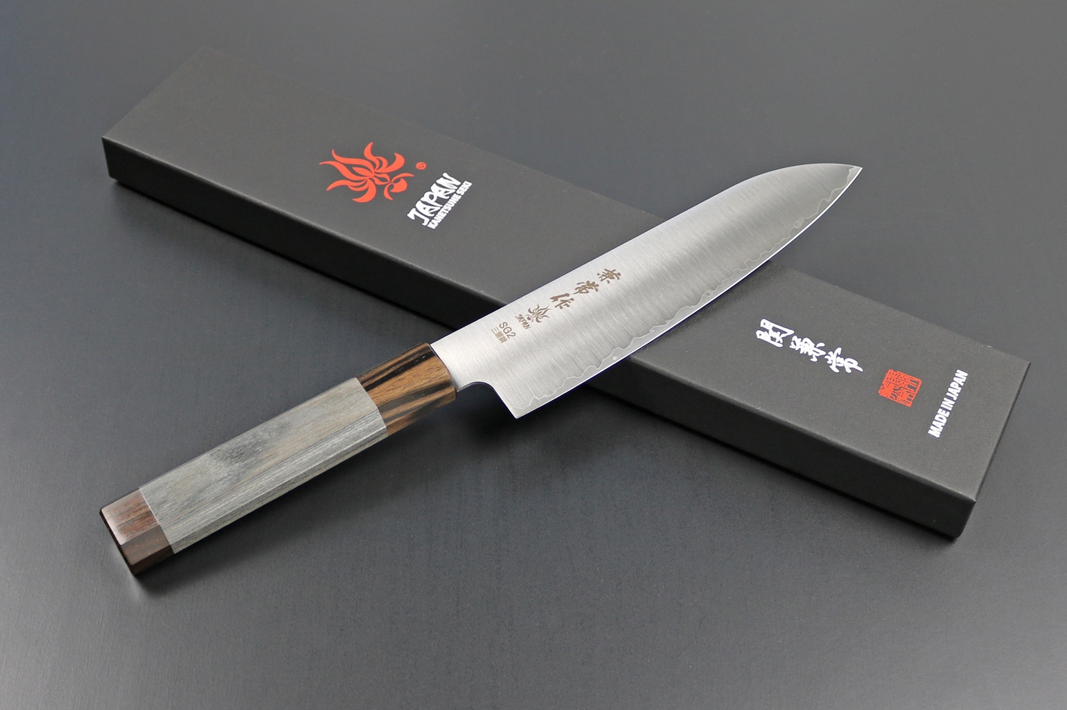 Kanetsune KC-383 Santoku 180 mm, Super Gold Steel