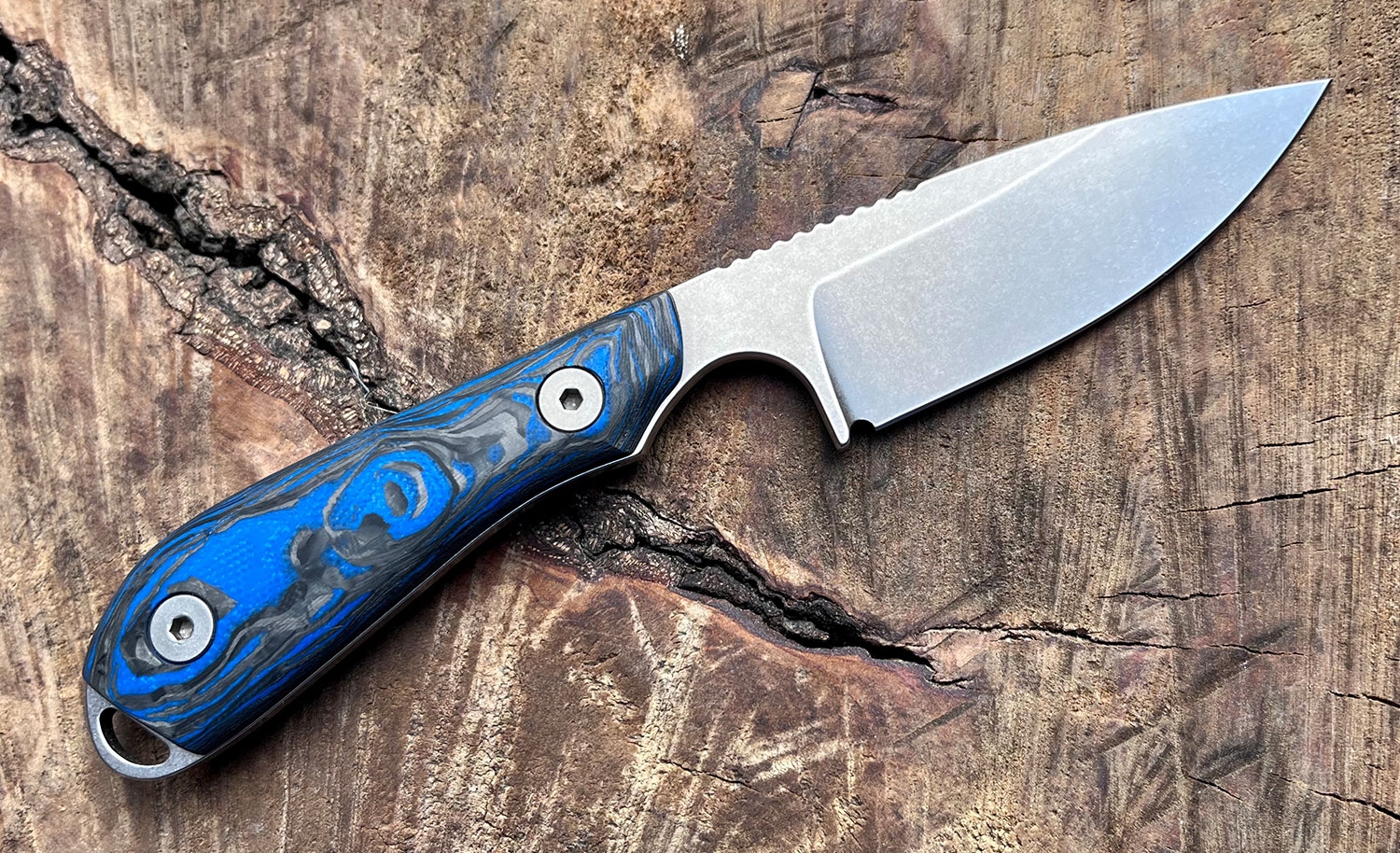 White River M1 Marbled CF Blue G10 Limited Edition