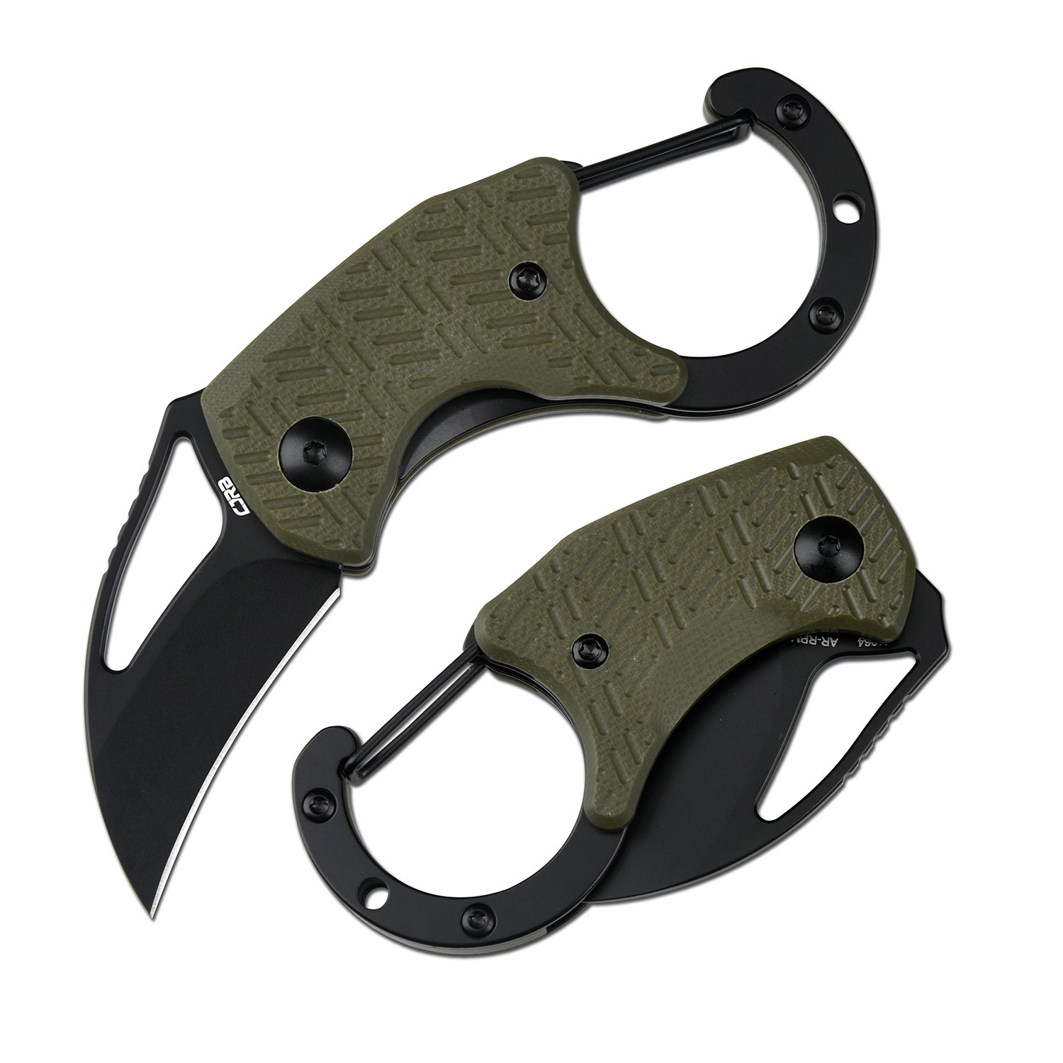 CJRBJ1964-BGN Anansi, AR-RPM9, Green G10, Black