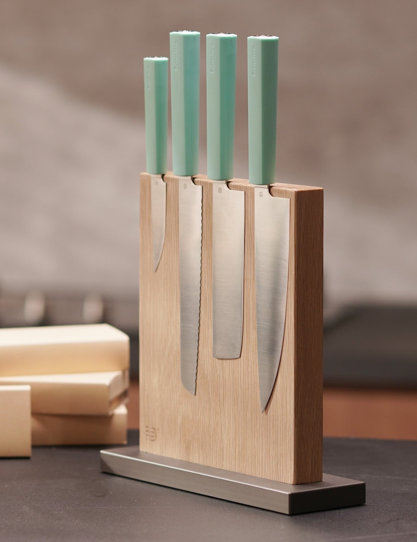 Butterfork BF01-KS-WO Messerblock aus Holz