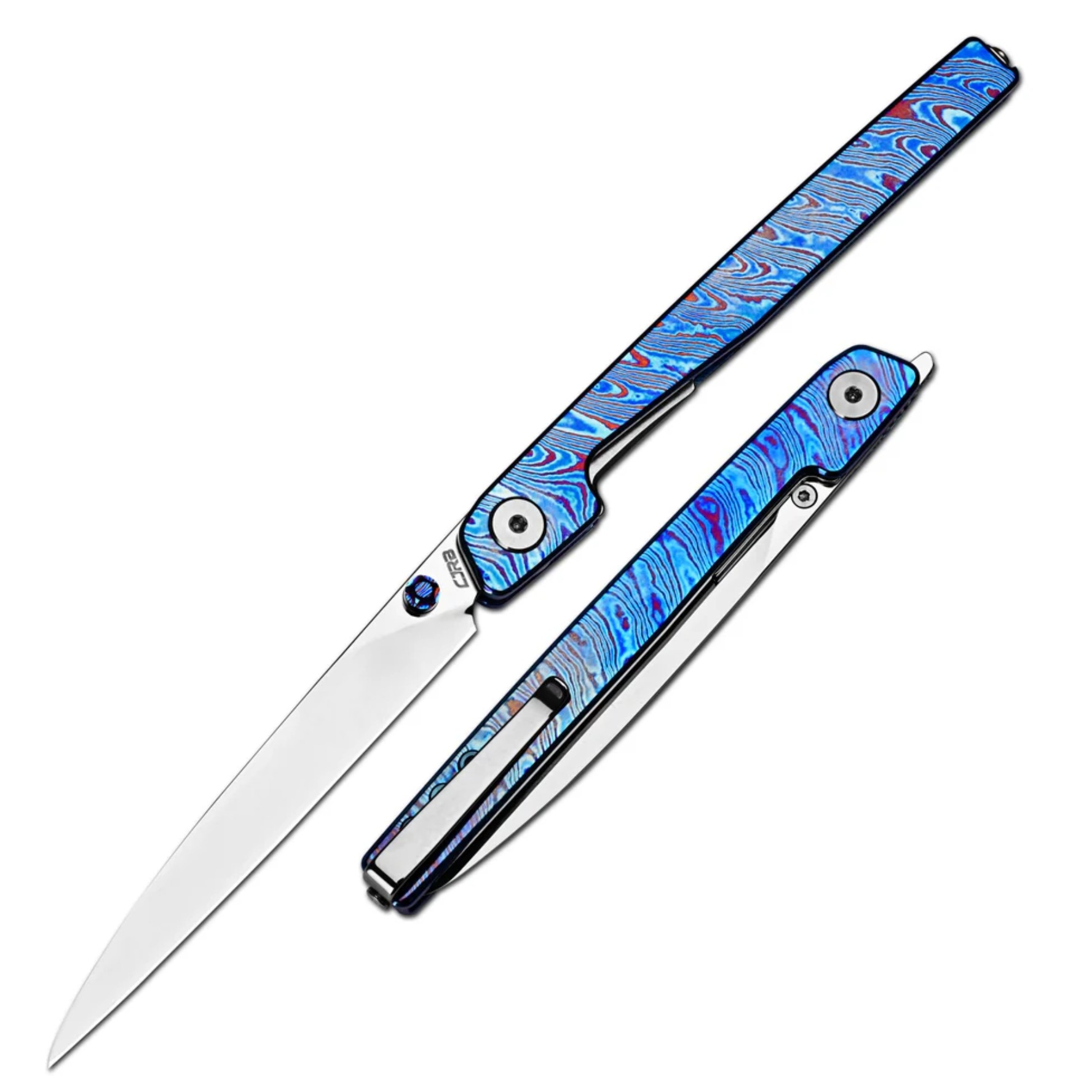 CJRBJ1965G-TD Lanky, S90V, Blue Timascus