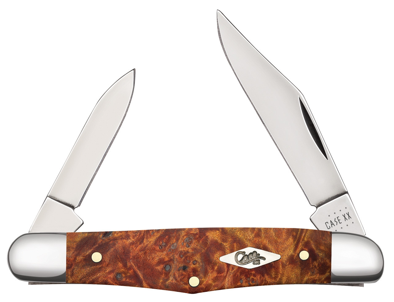 Case SS Autumn Maple Burl Wood Half Whittler