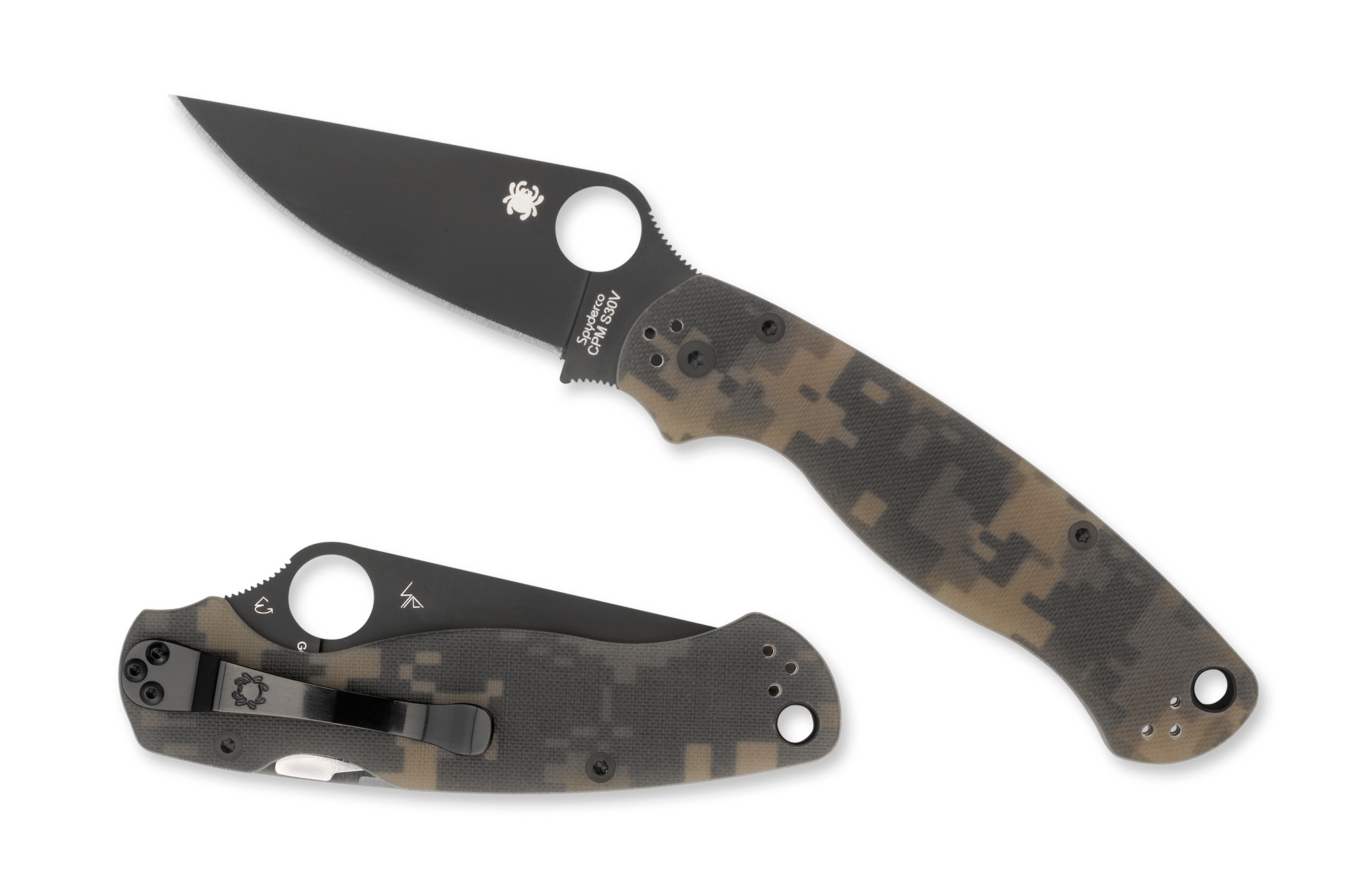 Spyderco C81GPCMOBK2 Para Military 2, G-10 Camo