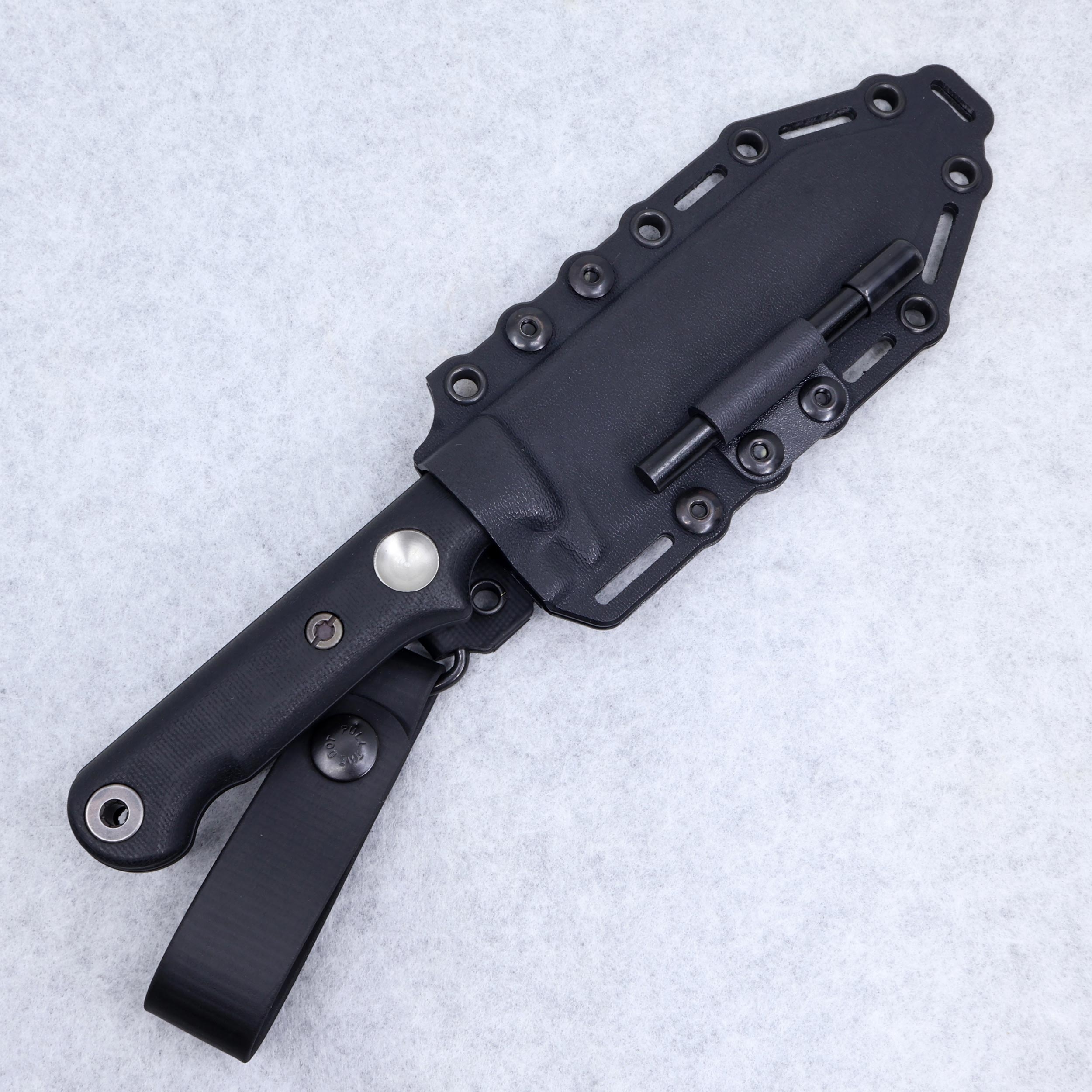 White River FC5 Blackout Micarta, Black Cerakote