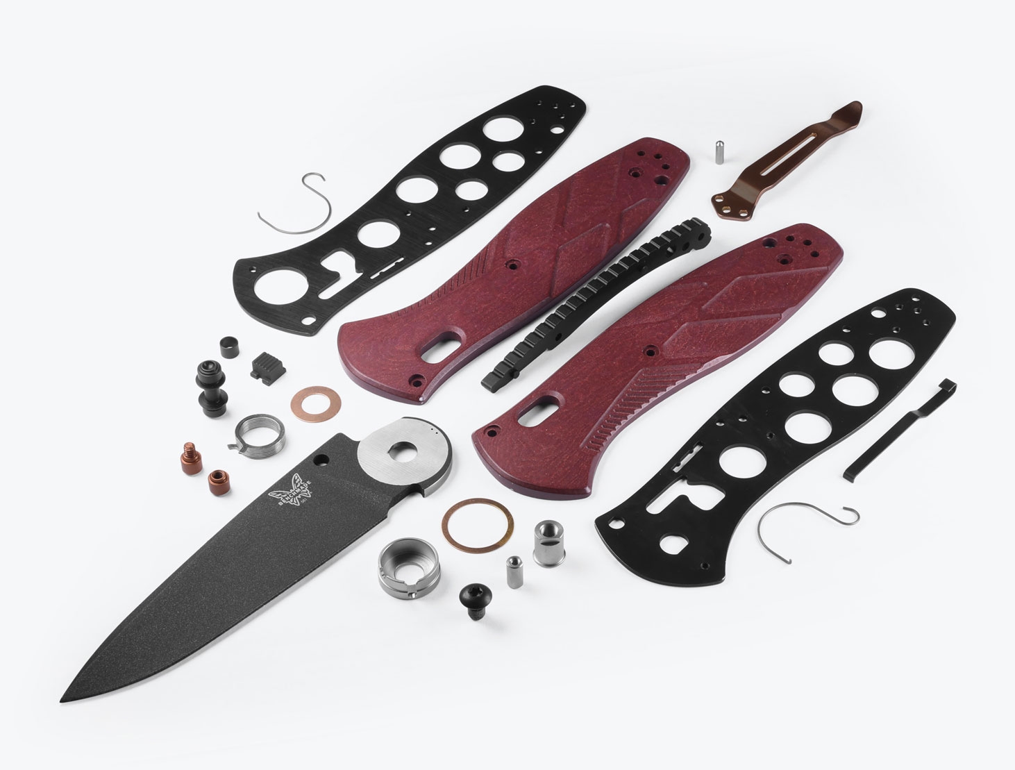 Benchmade 581BK-04 Barrage, S30V Redstone Richlite