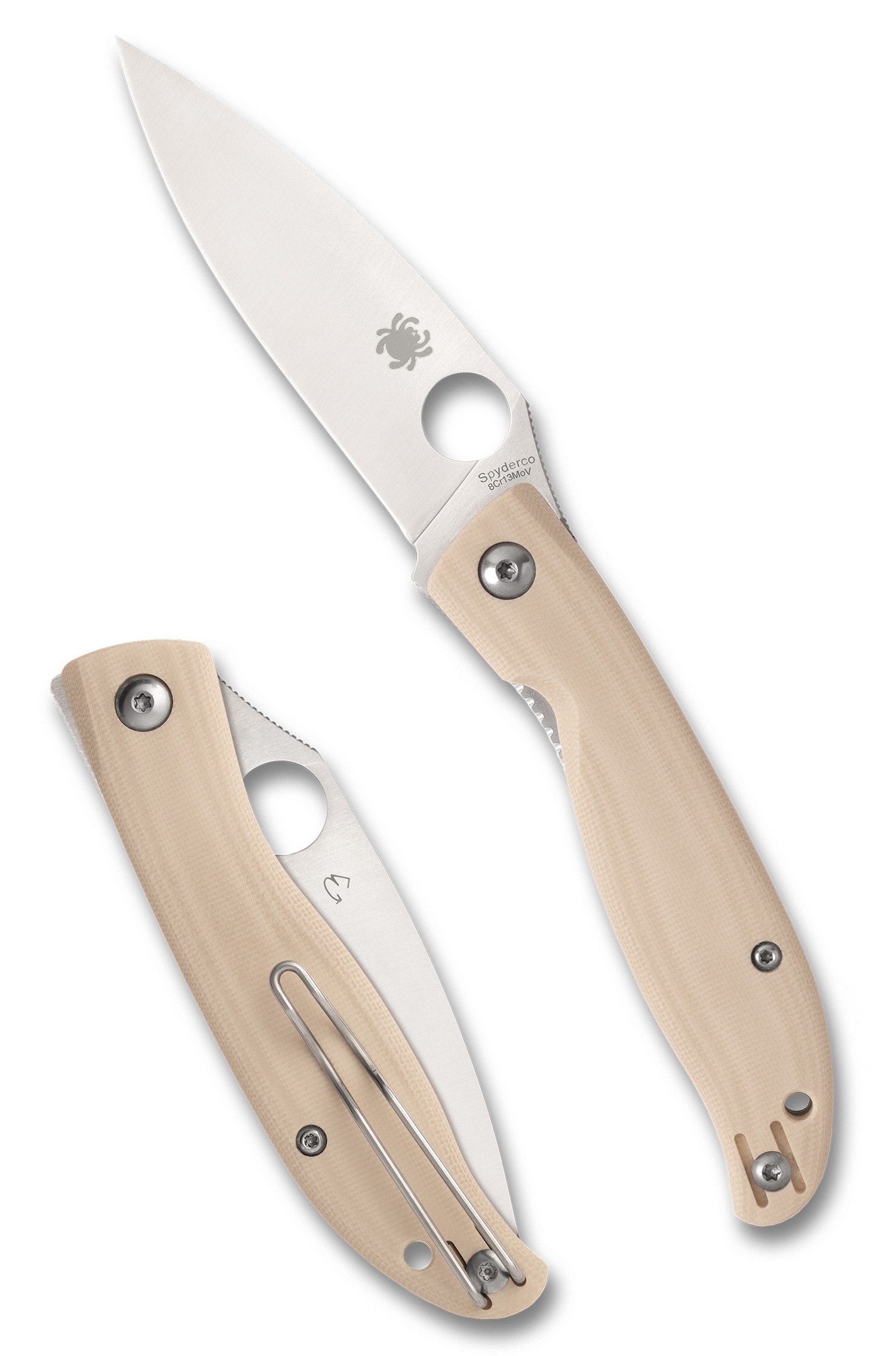 Spyderco C274GWP Mantra 4, White G10