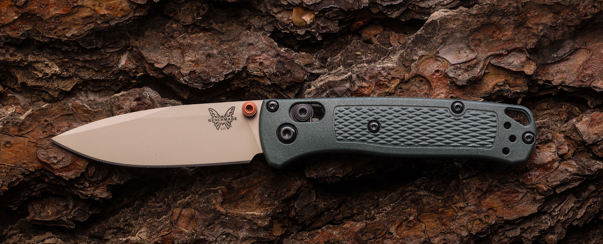 Benchmade 533TN-2601 Mini Bugout Taiga Green Elmax