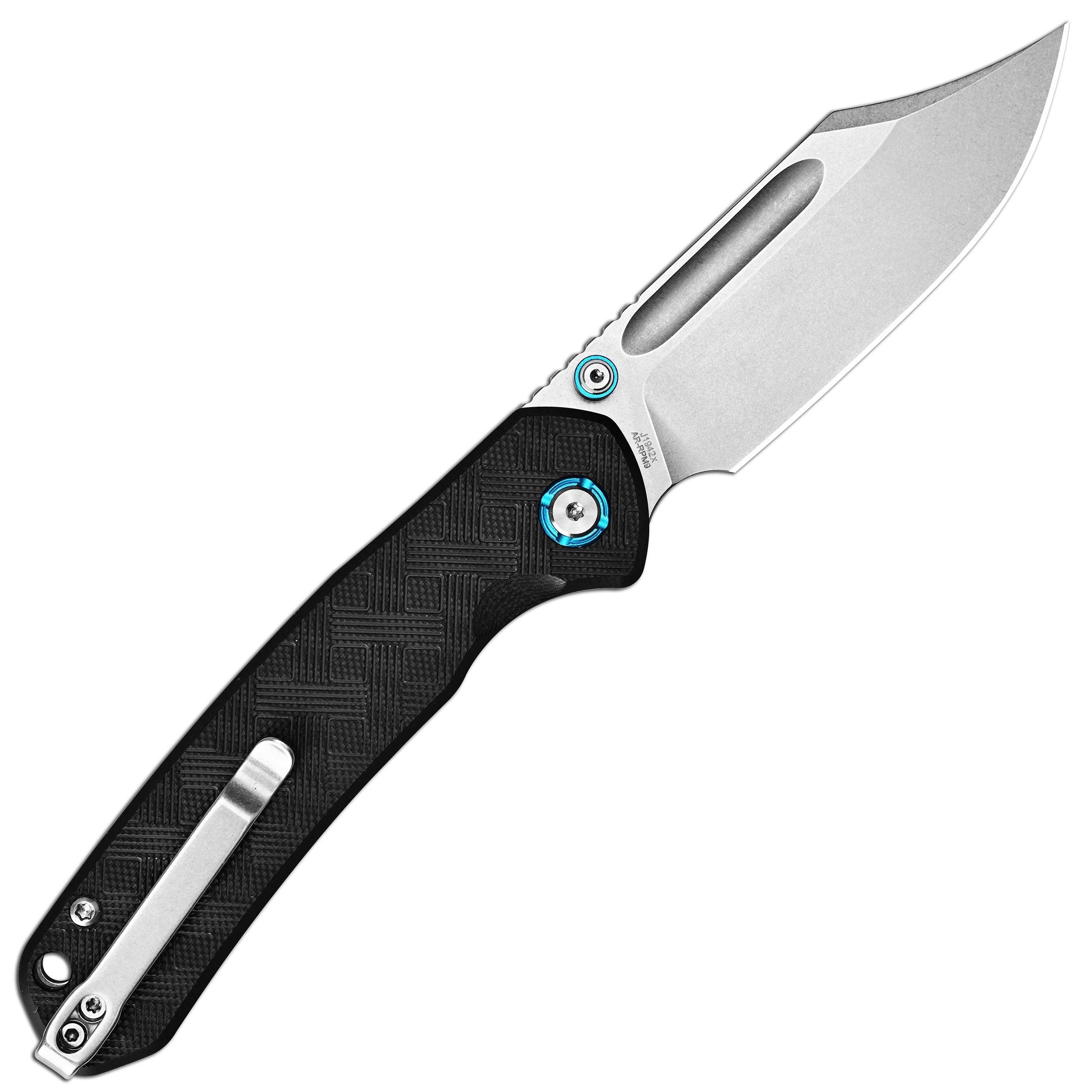 CJRBJ1942X-BK Bowie Pyrite, AR-RPM9, Black G10