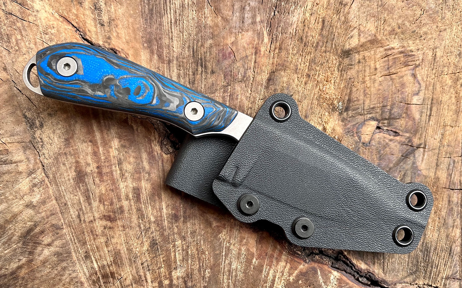White River M1 Marbled CF Blue G10 Limited Edition