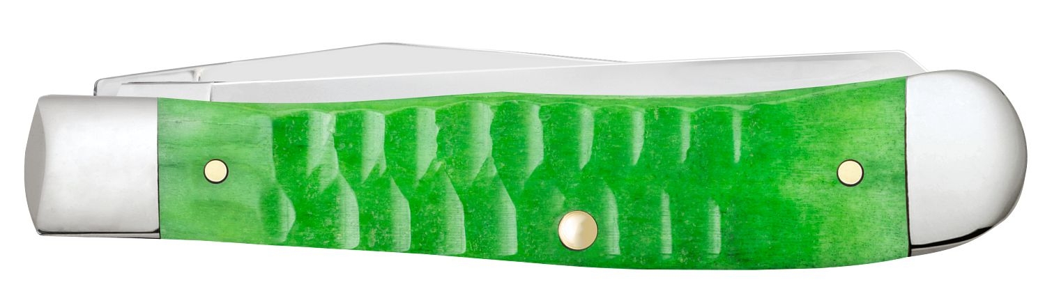 Case SS Bright Green Bone Gator Trapper
