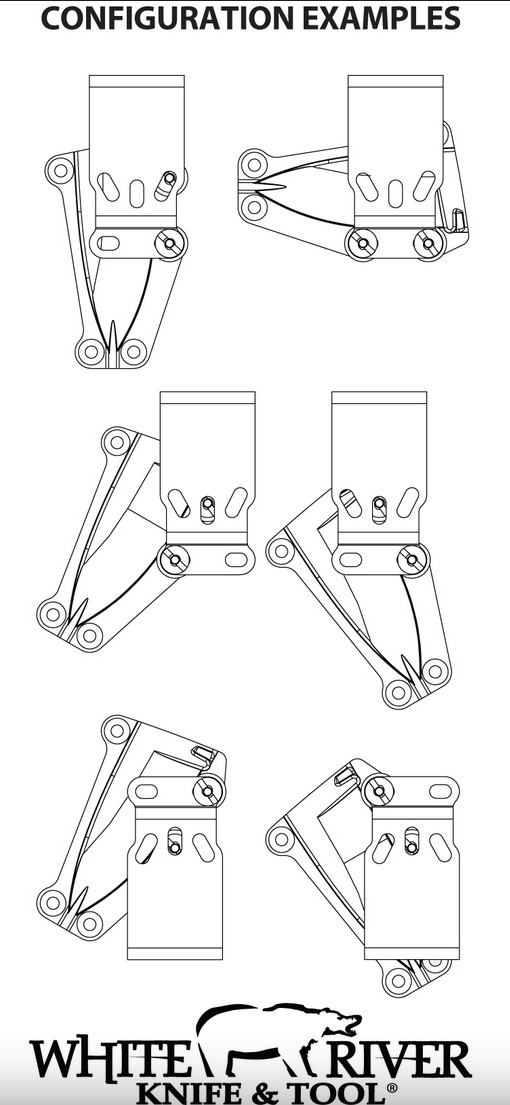 White River Belt Loop Kit für Kydex-Scheiden