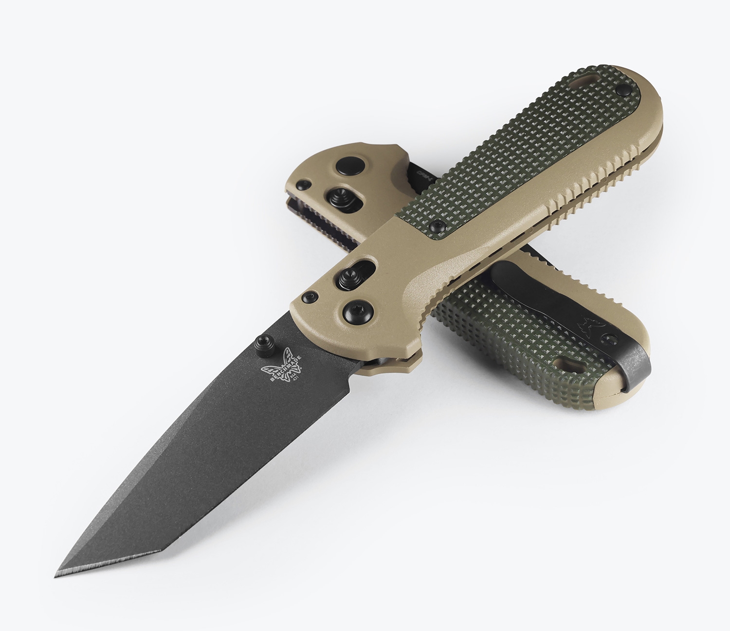 Benchmade 431BK-1 REDOUBT, Tanto, Green Grivory