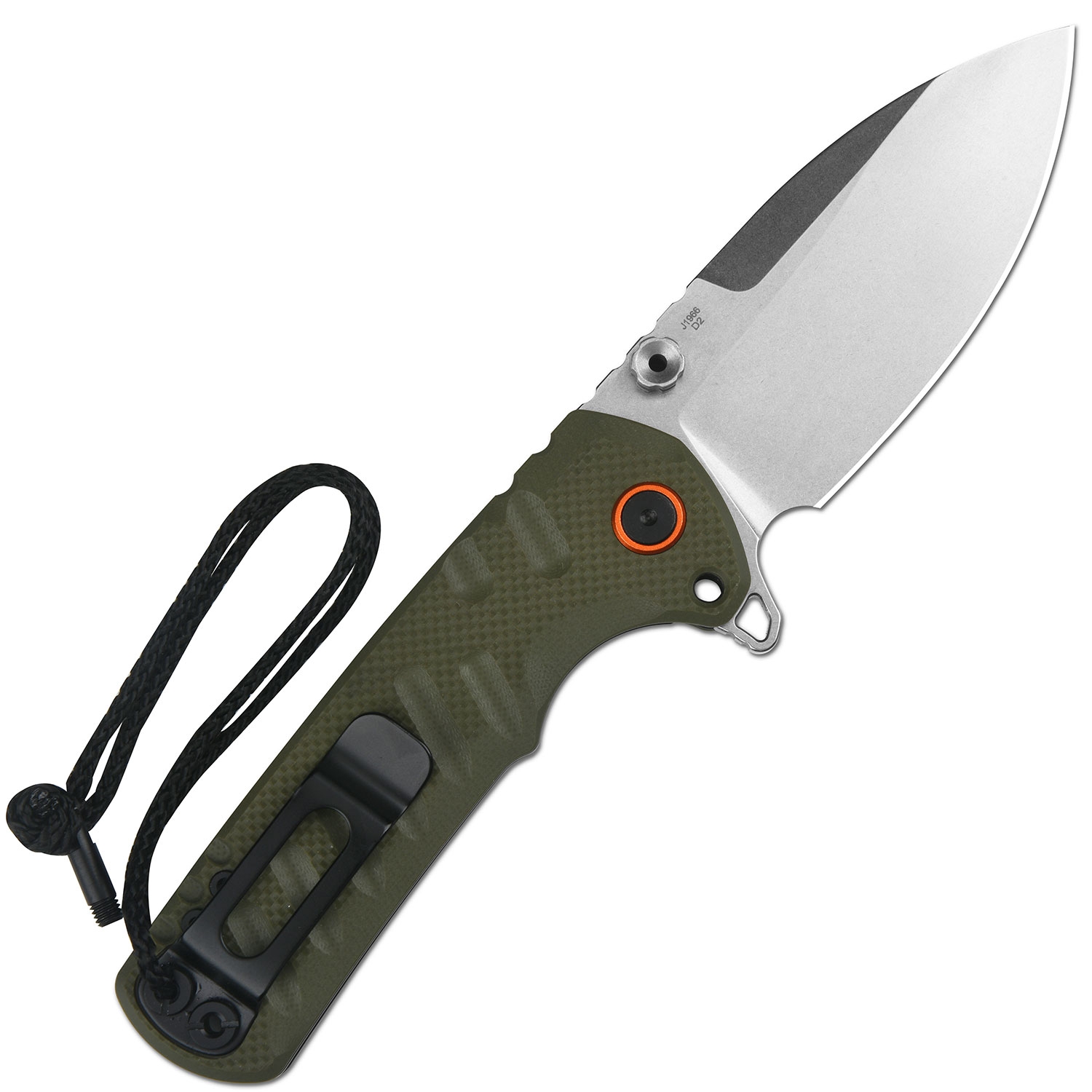 CJRBJ1966-GN Tundra, D2, Green G10, Stonewash