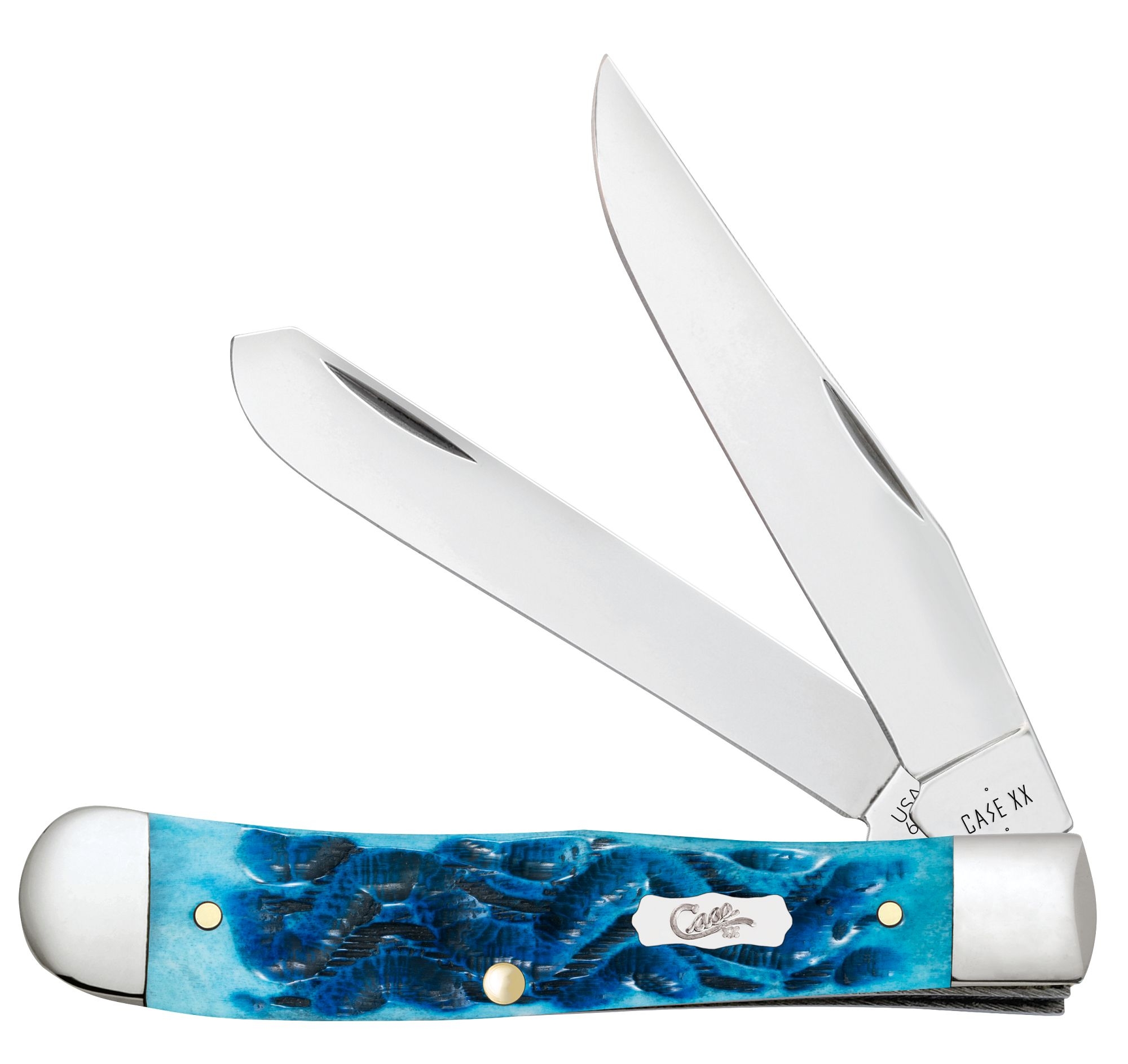 Case SS Sky Blue Bone Trapper