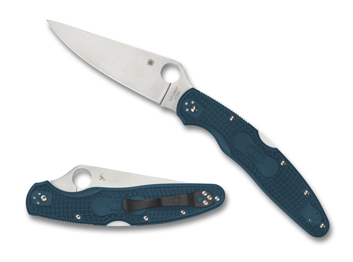 Spyderco C07FP4K390 Police 4, Blue FRN, K390