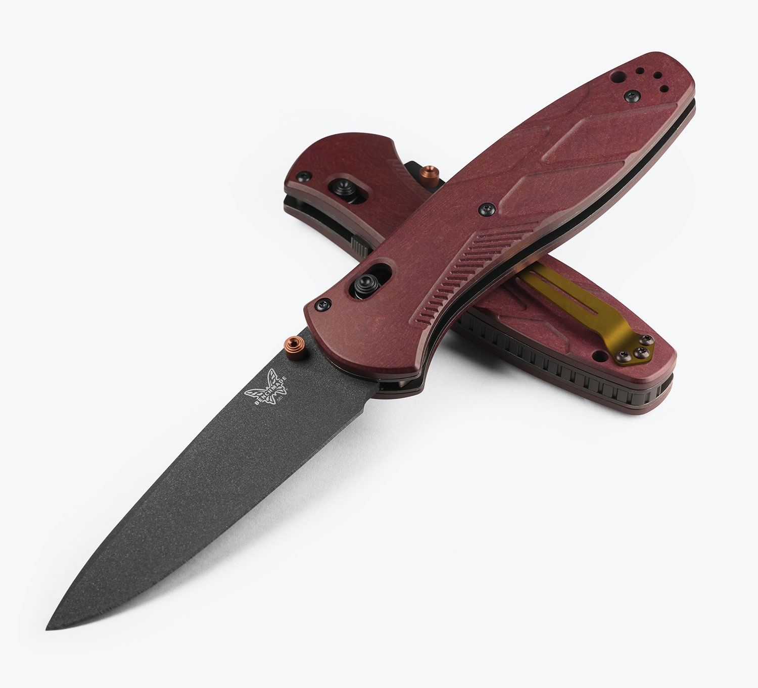 Benchmade 581BK-04 Barrage, S30V Redstone Richlite