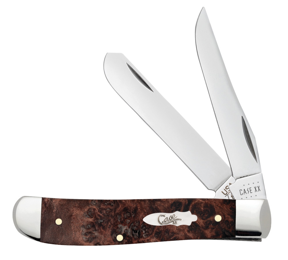 Case SS Maple Burl Wood Mini Trapper