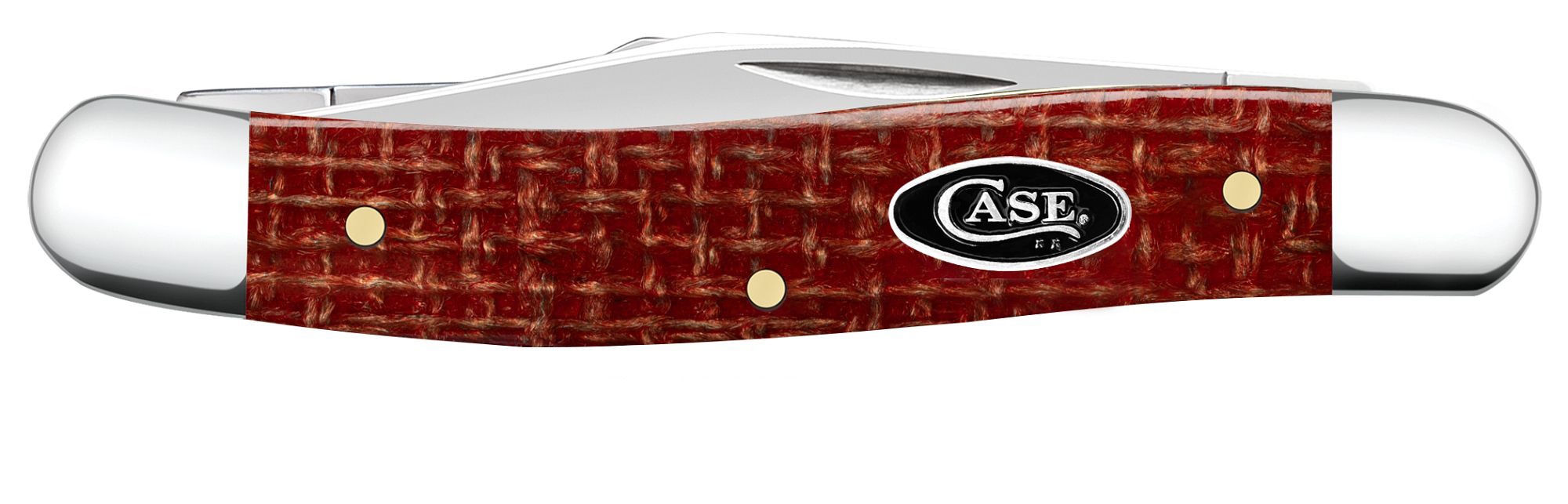 Case CS Dark Red Micarta Smooth Medium Stockman