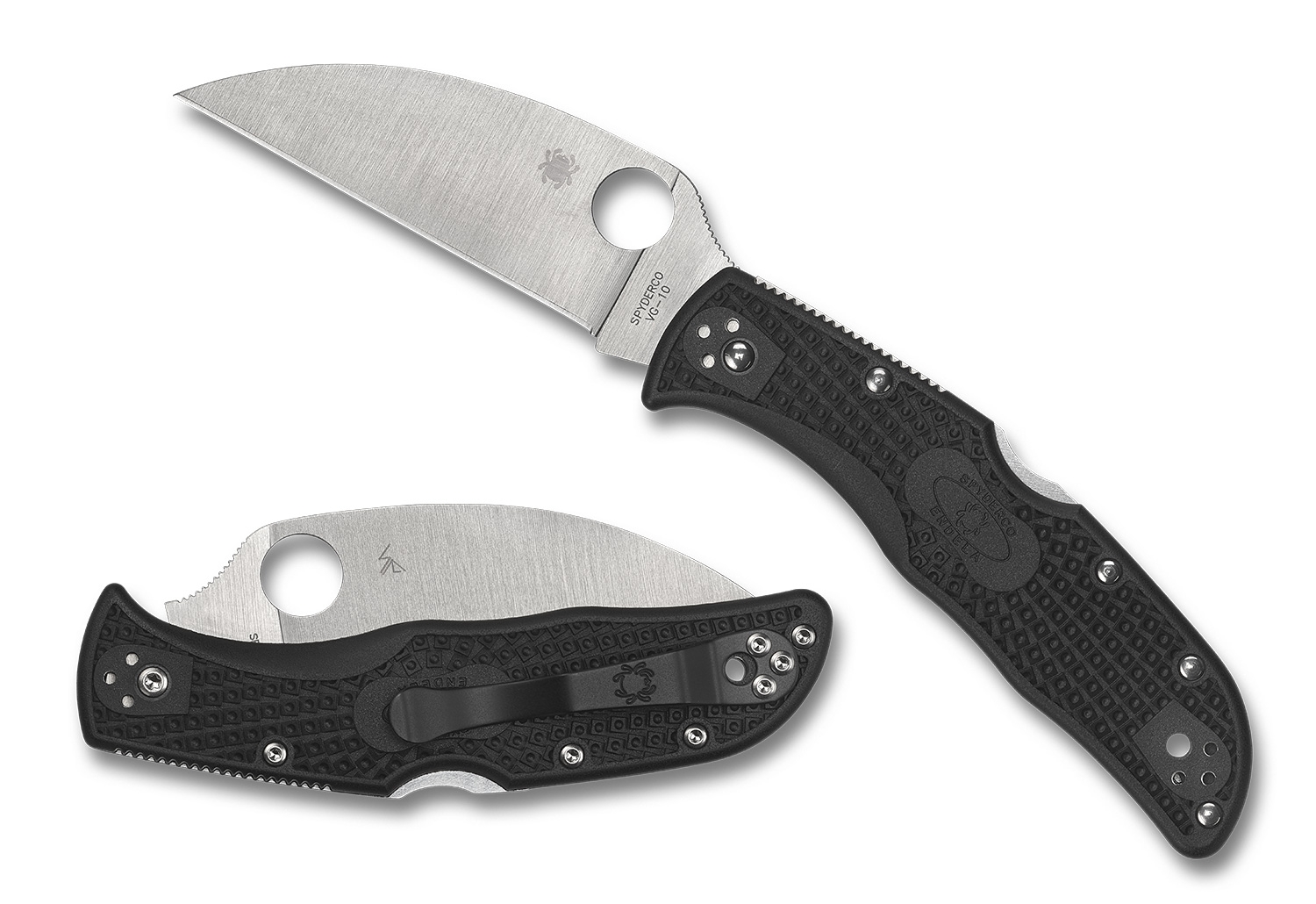 Spyderco C243FPWCBK Endela, Wharncliffe, G10