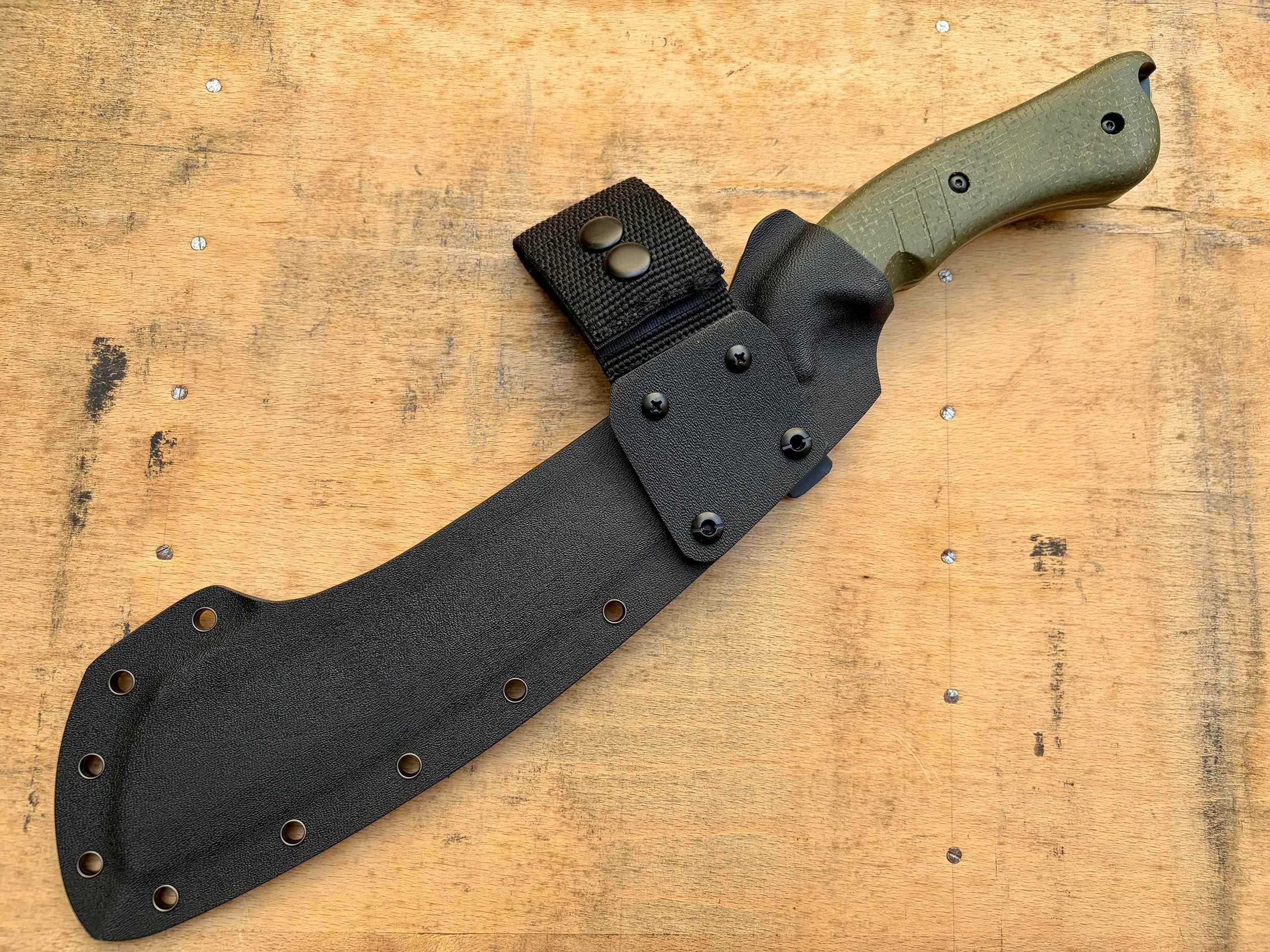 BMC M42 Naga Parang, Green Micarta, Black PVD