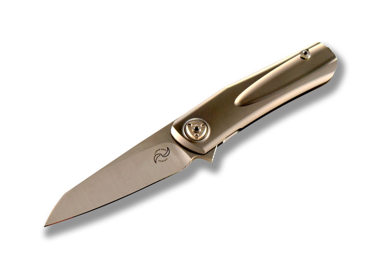 Liong Mah Hawk Sculpted Titanium, M390