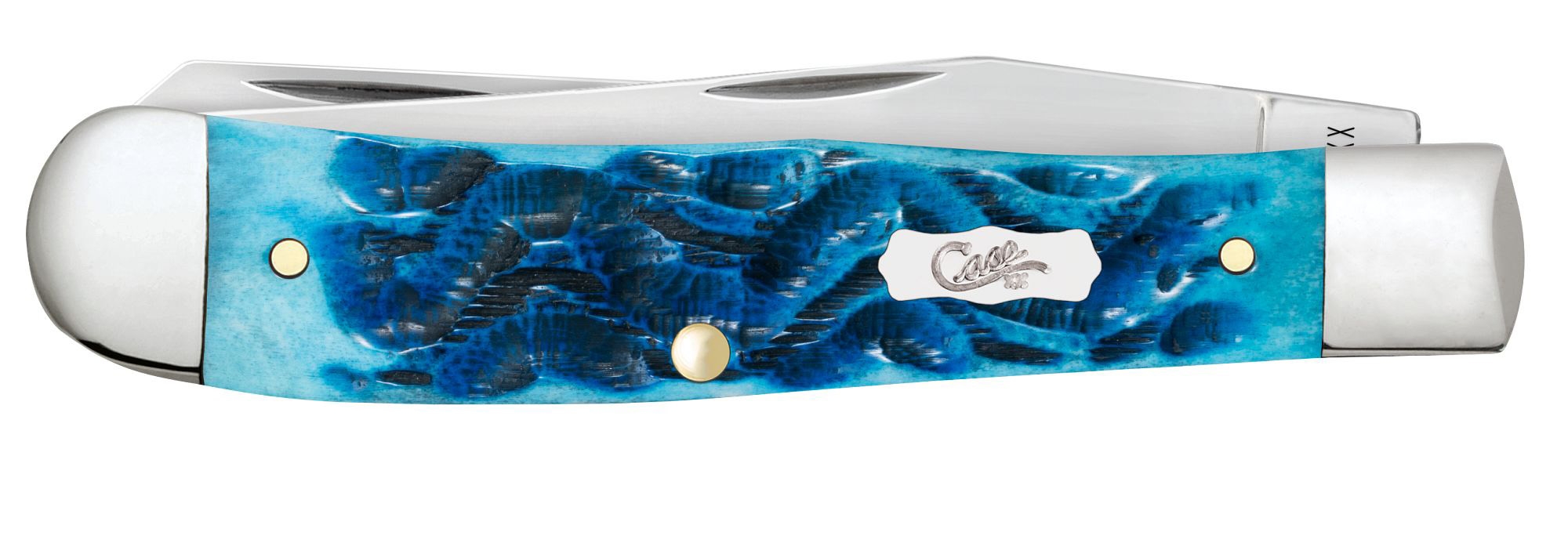 Case SS Sky Blue Bone Trapper