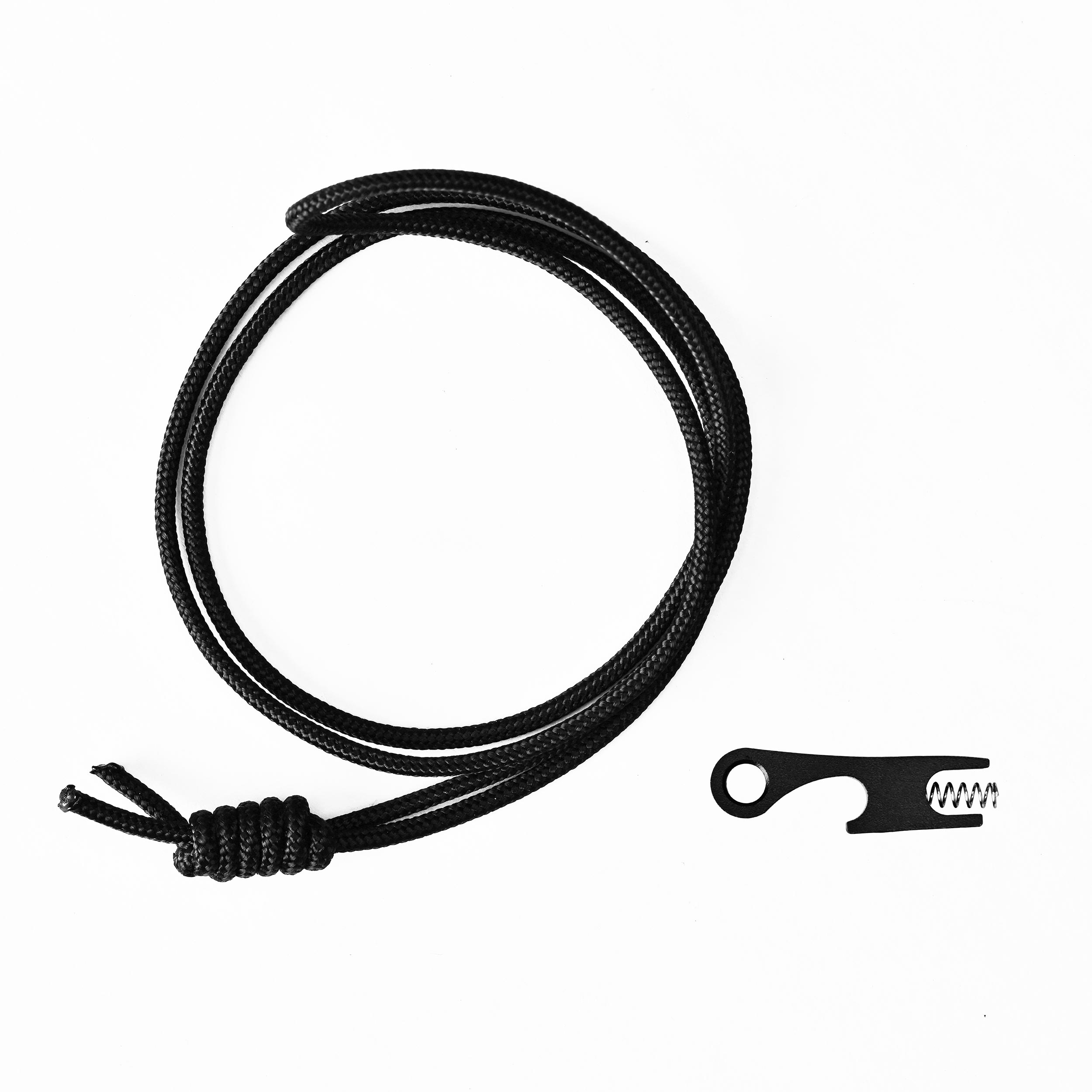 CJRBJ1971-BK Spud Neck Knife, Black Aluminum