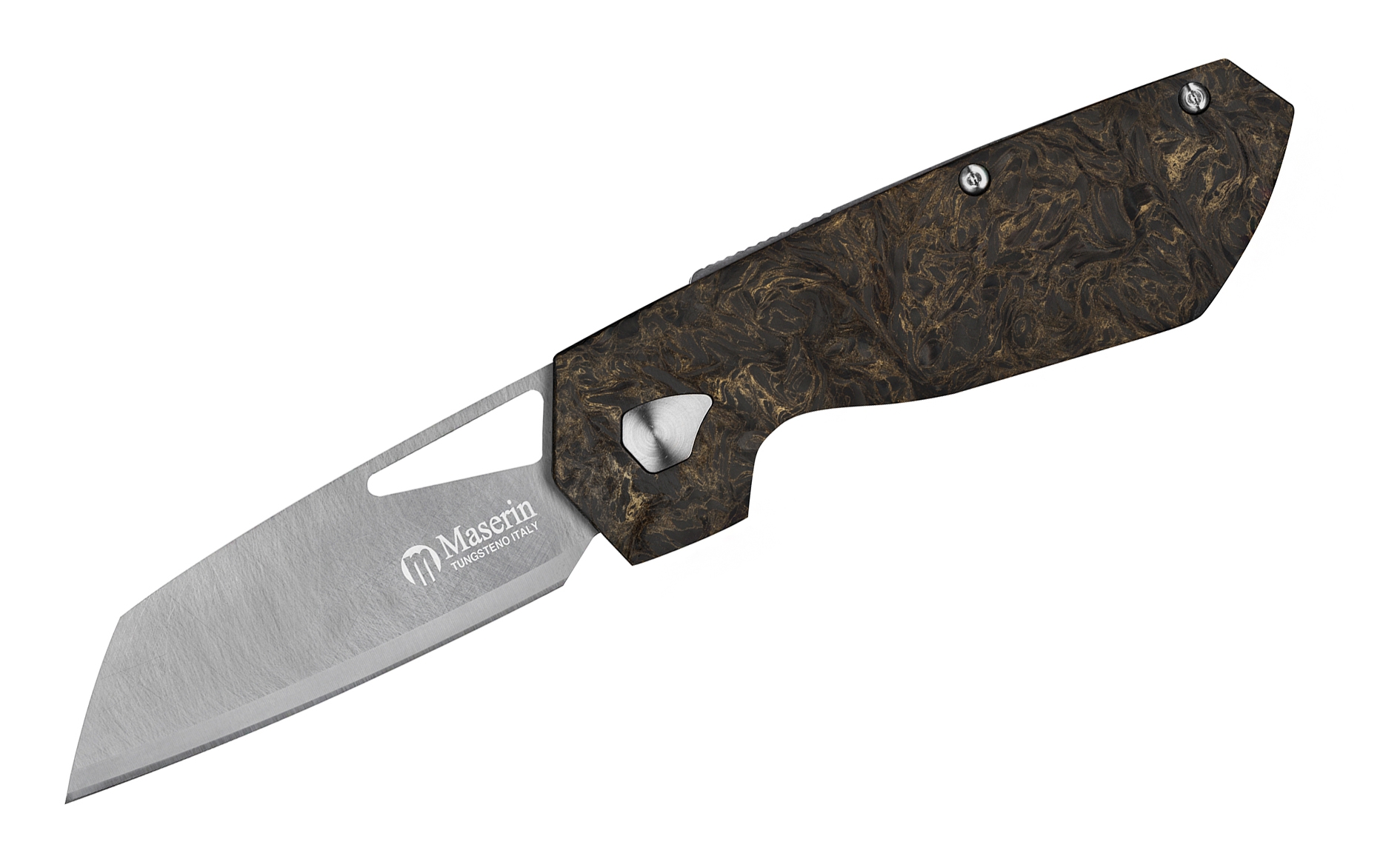 Maserin 373/WTG W1 Tungsten Klinge Gold FatCarbon