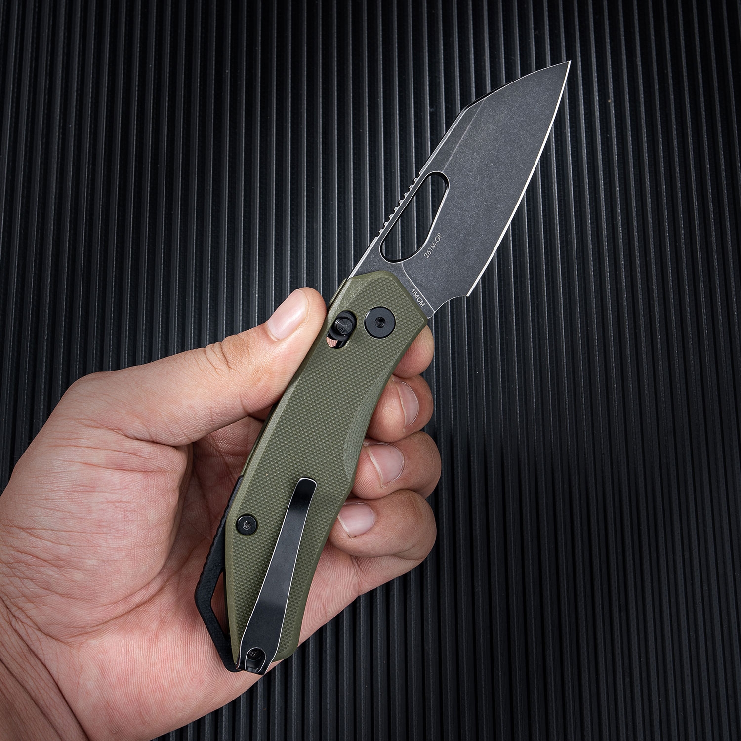 SRM Cub 261M-GP, 154CM, Green G10