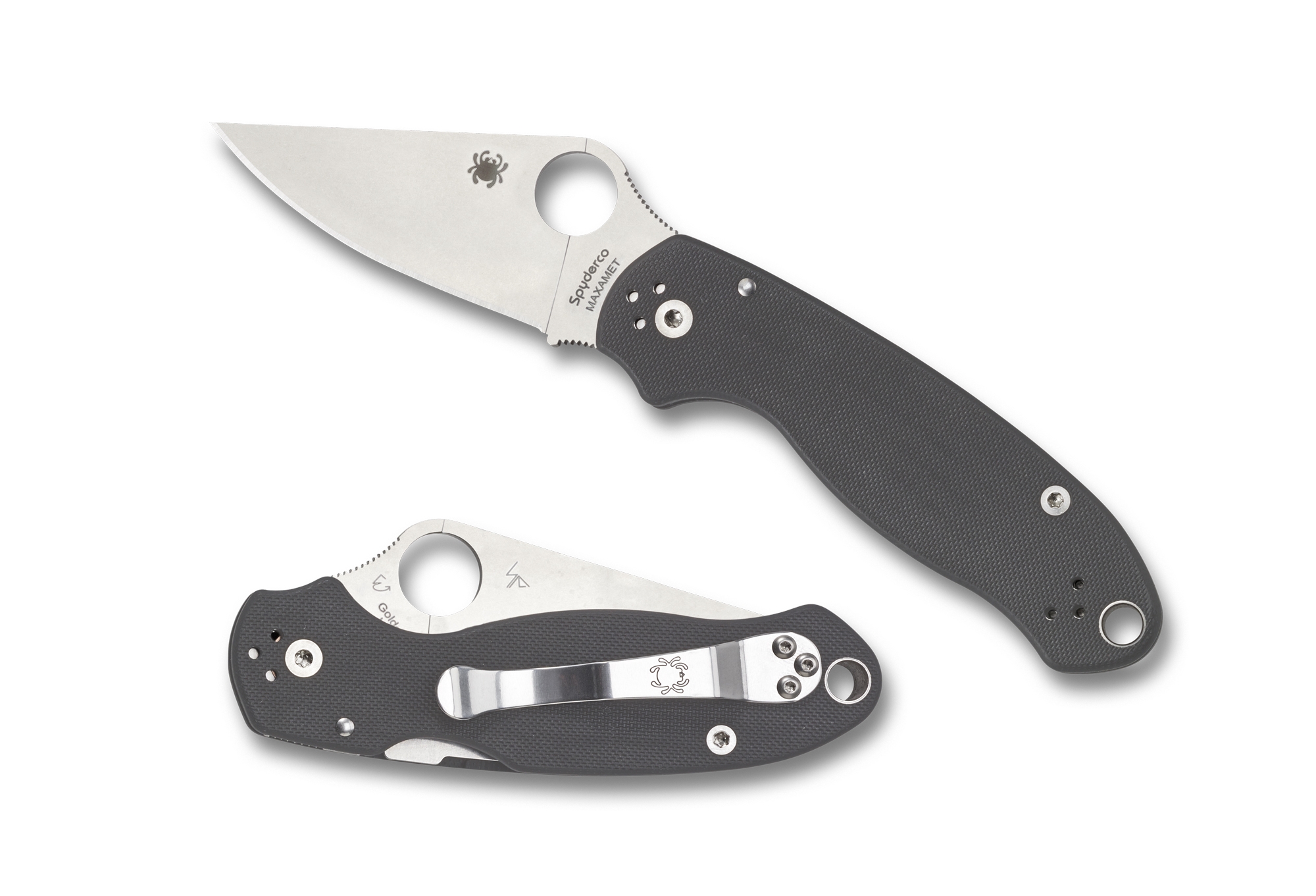 Spyderco C223GPDGY Para 3, Maxamet, G-10 Dark Gray